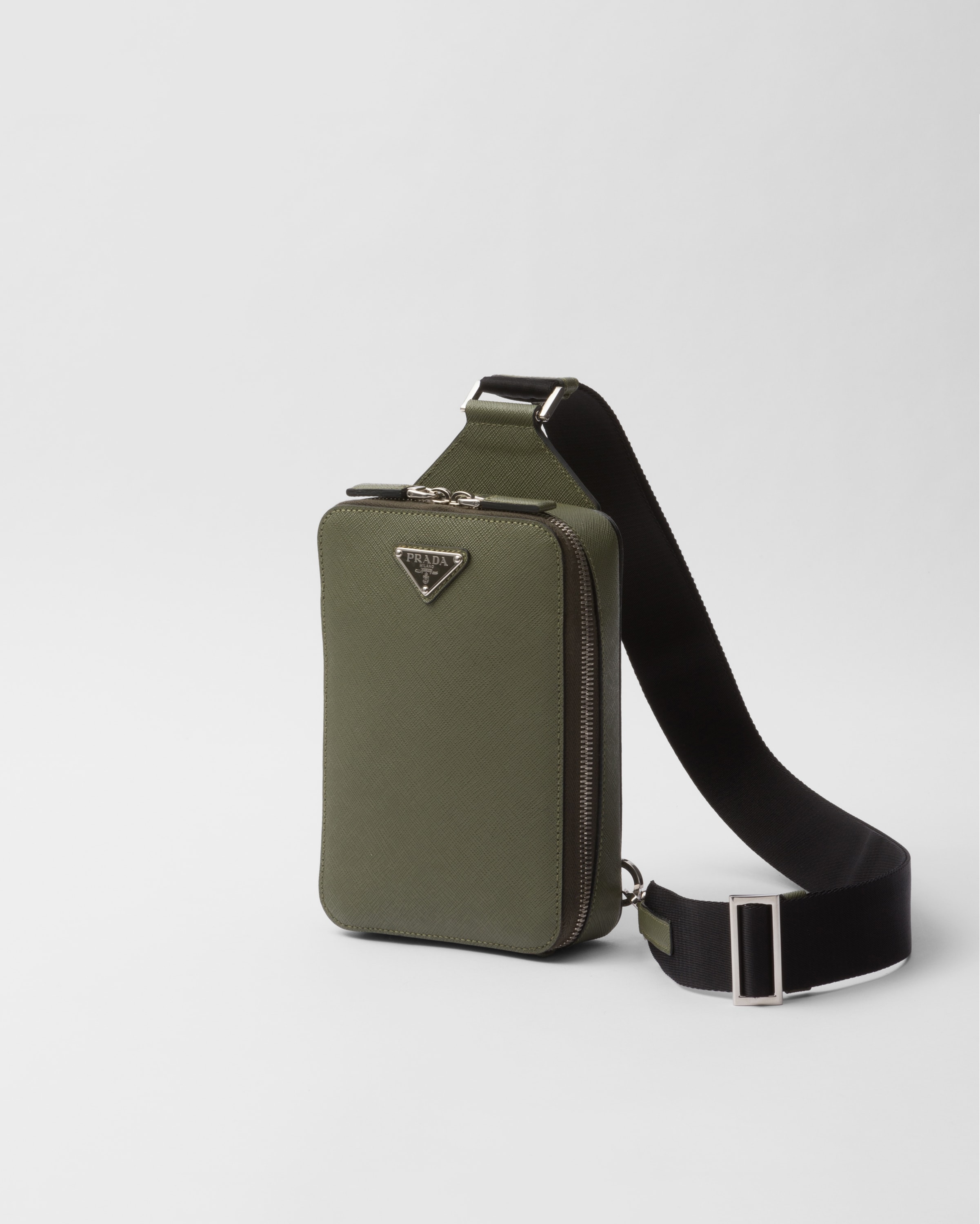 Sac prada brique en cuir saffiano PRADA Vert