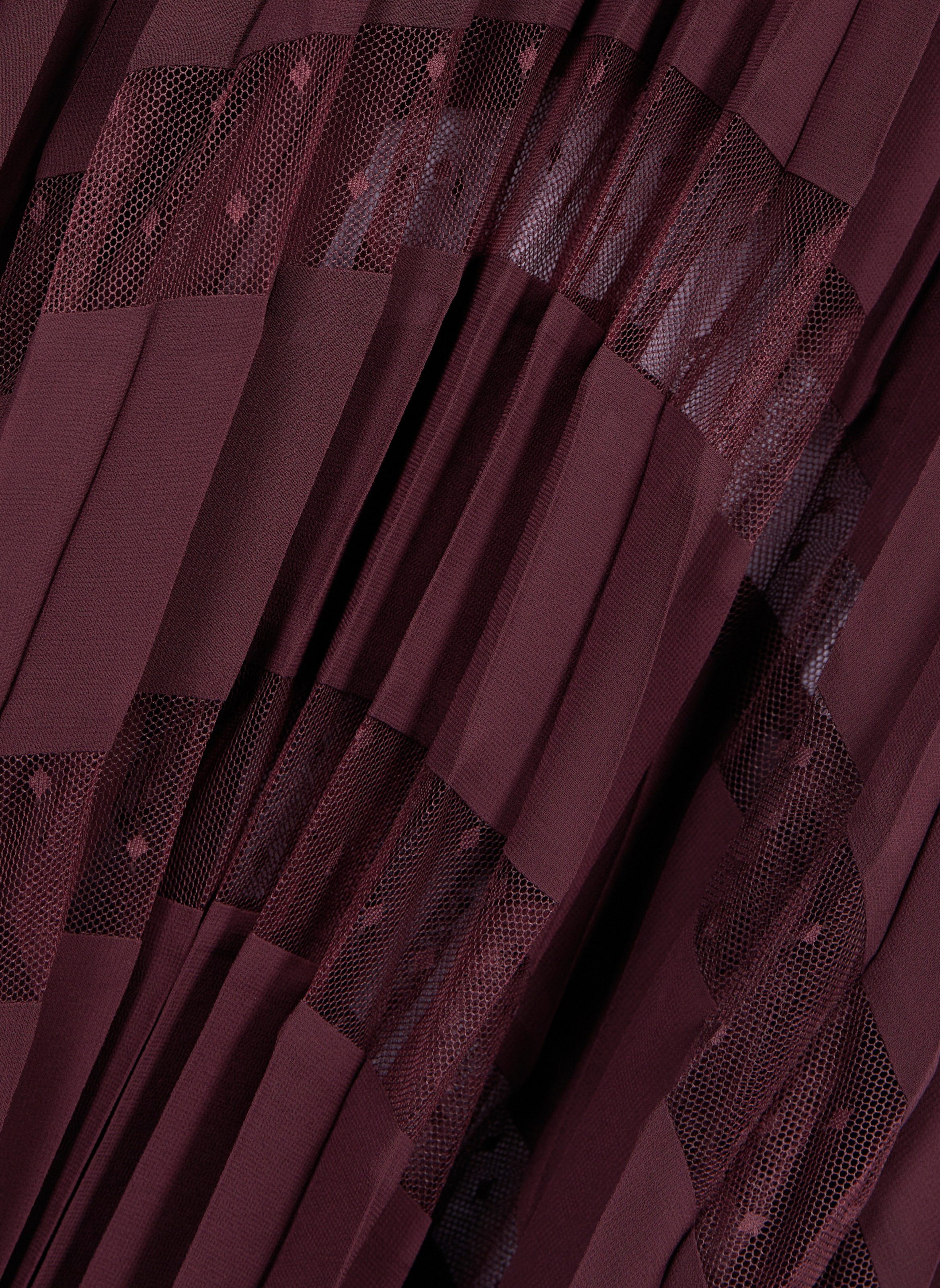 Robe longue plissée THE KOOPLES Rouge