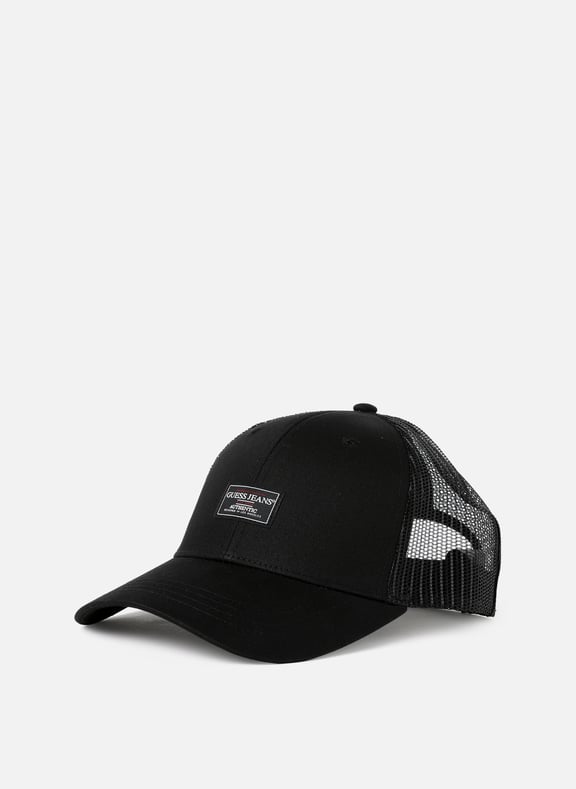 Casquette en coton Noir by GUESS GUESS Casquette en coton Noir