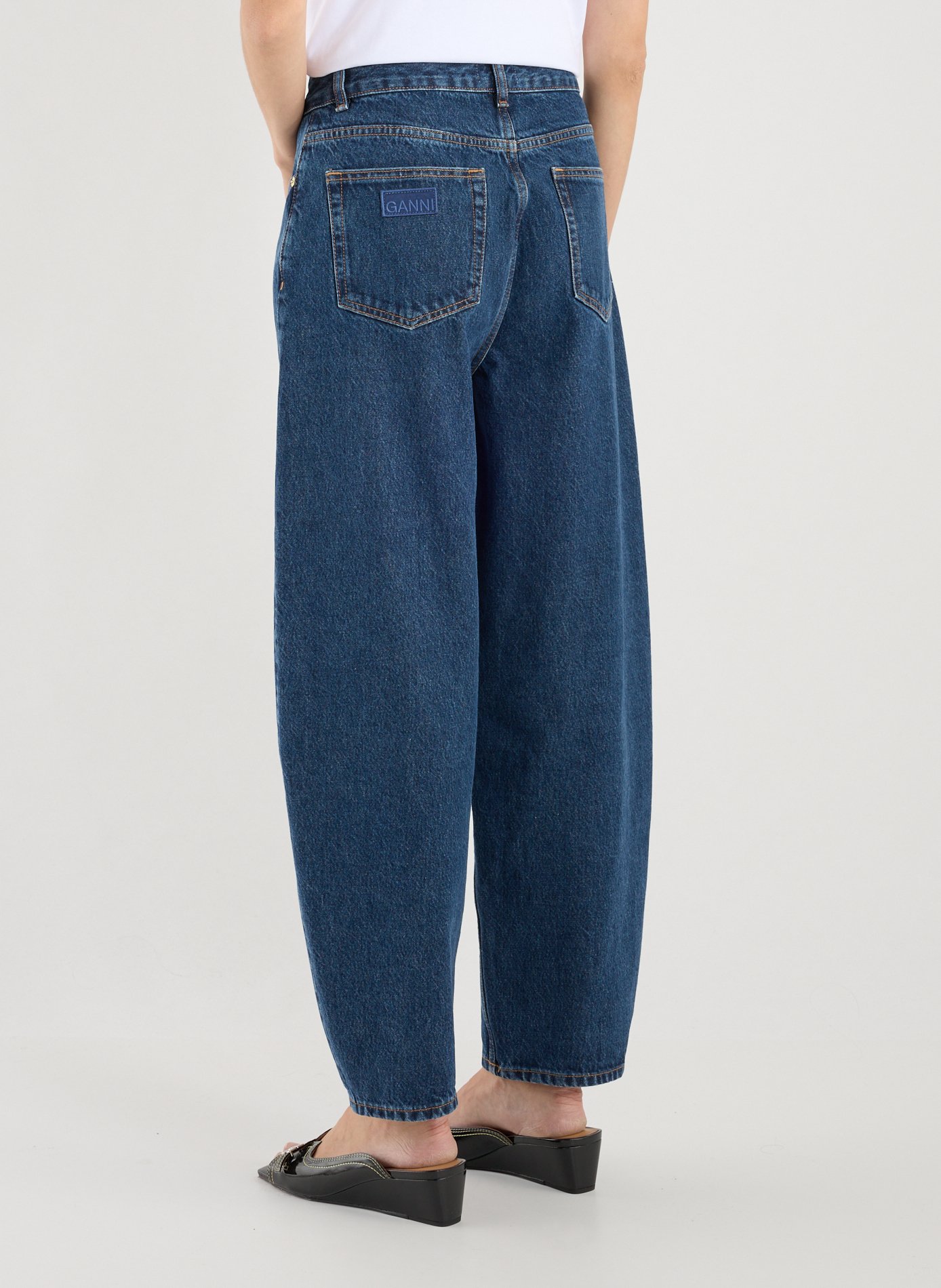 Oversized mom jeans GANNI Blue