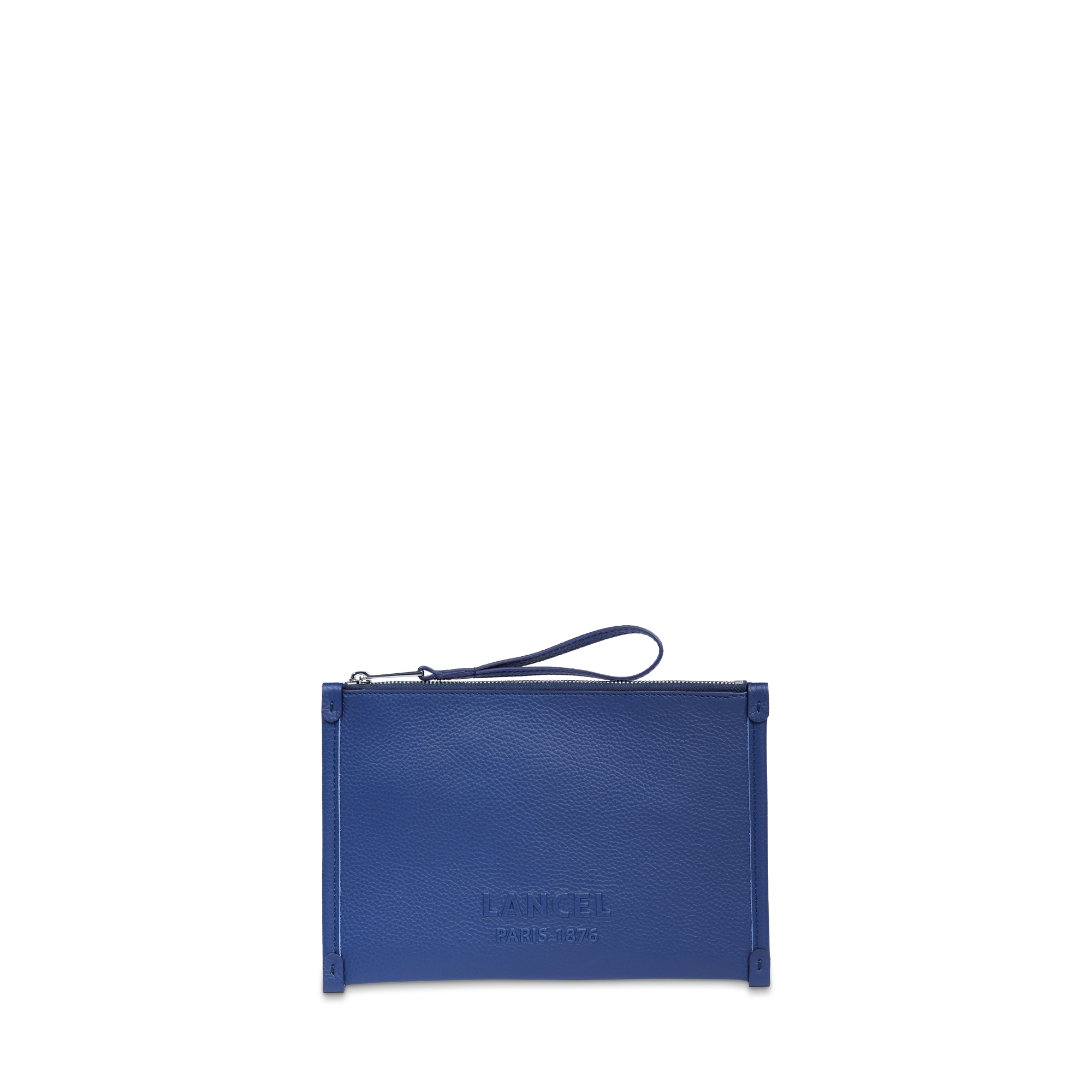 Pochette zippée s jour de lancel en cuir LANCEL Bleu