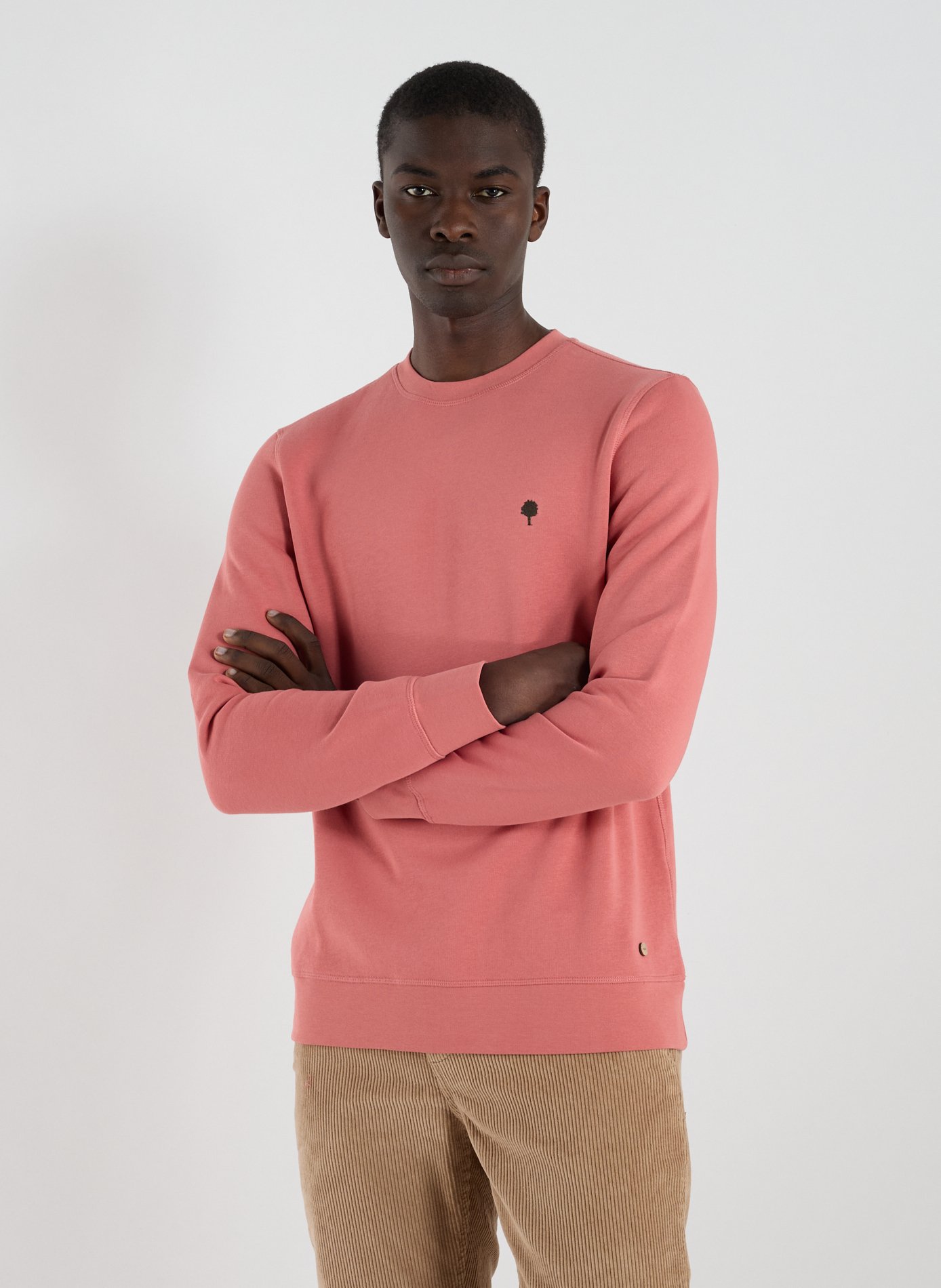 FAGUO Sweatshirt en coton Rose