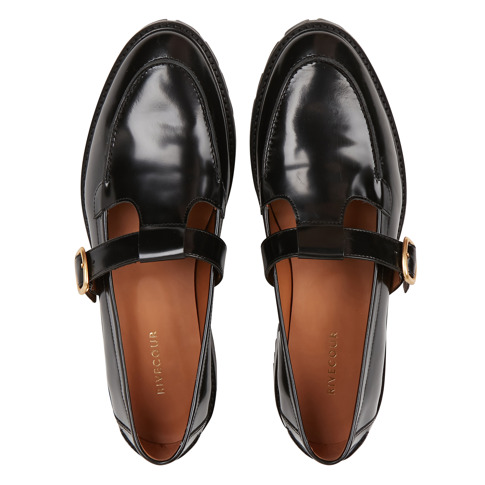 Derbies en cuir n°84 RIVECOUR Noir