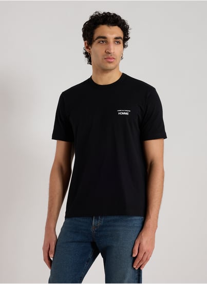 T-shirt col rond en coton COMME DES GARCONS HOMME T-shirt col rond en coton COMME DES GARCONS HOMME