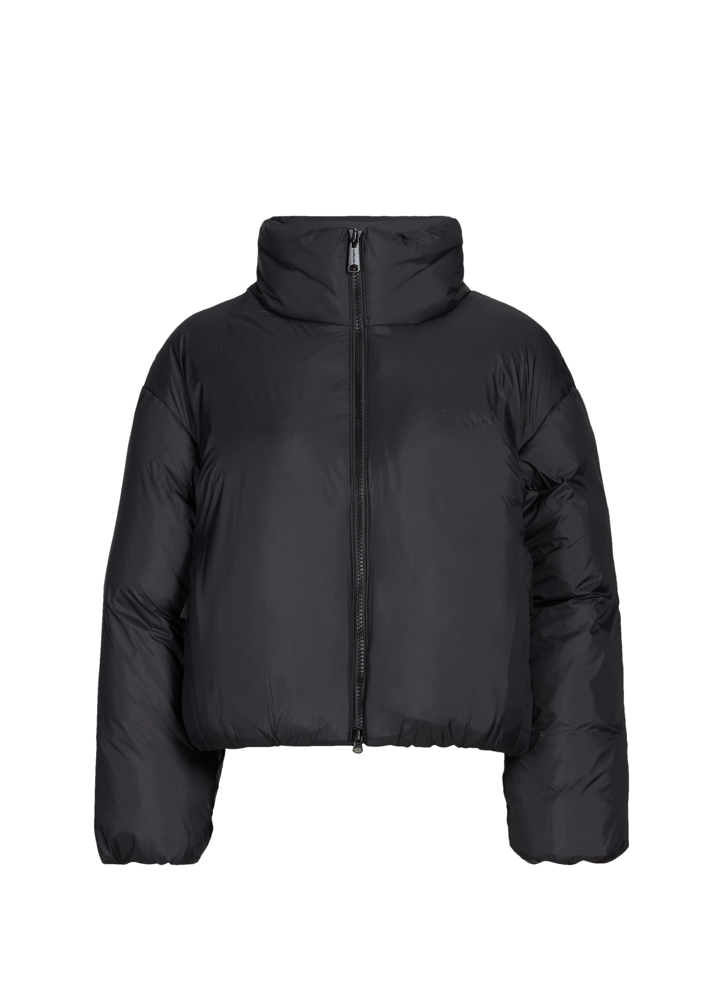 CARHARTT WIP Short padded puffer jacket with high collar Black