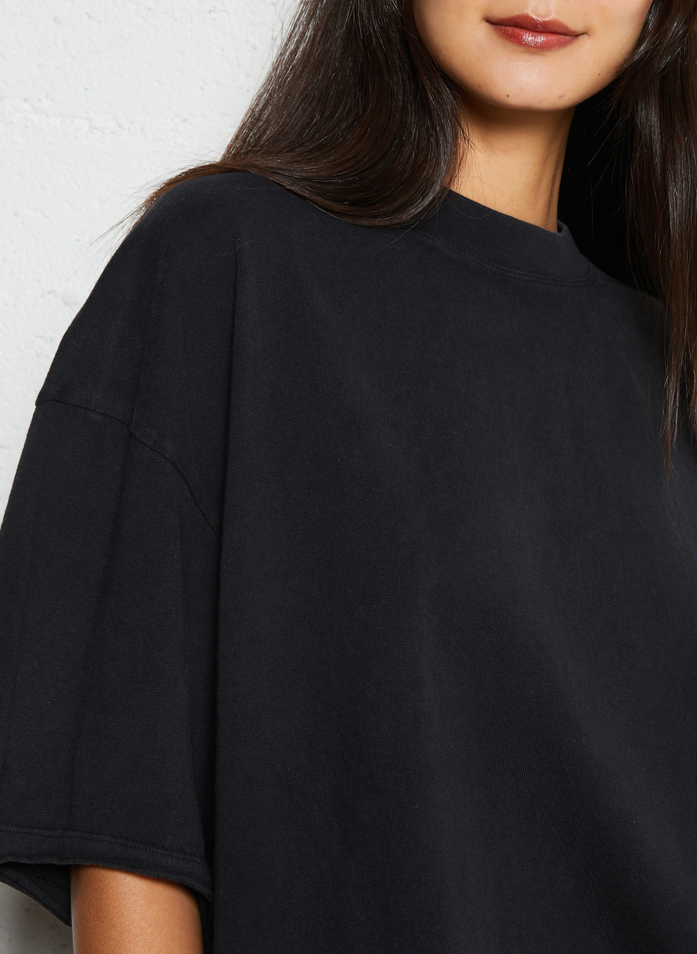 Tee-shirt ample en coton afoma Noir