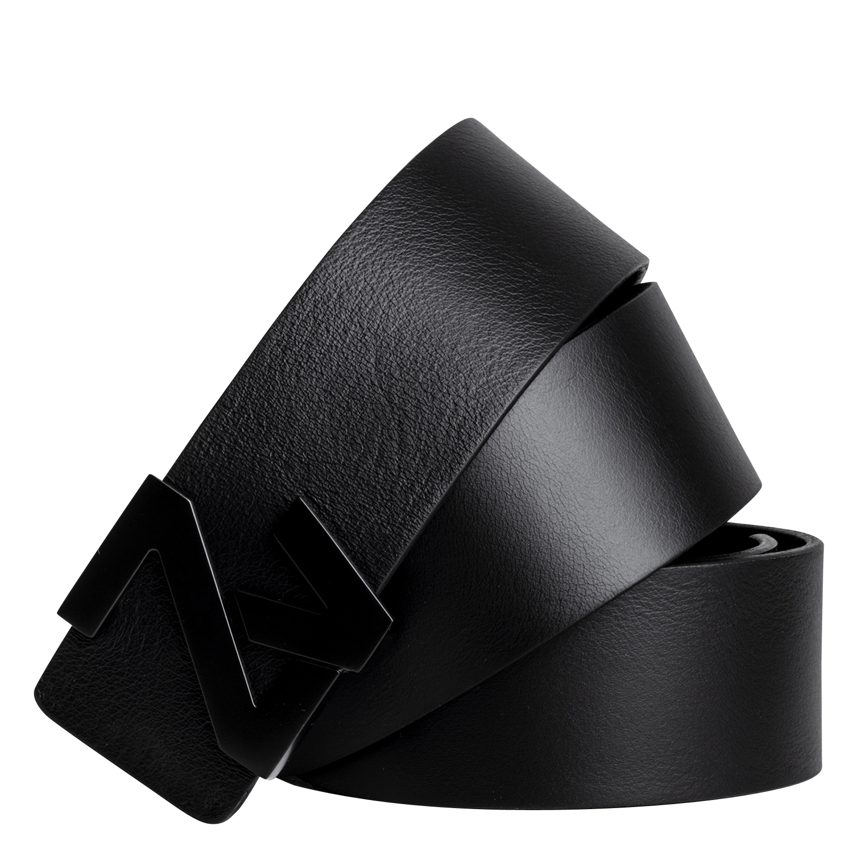 Ceinture unie en cuir zv initiale ZADIG&VOLTAIRE Noir