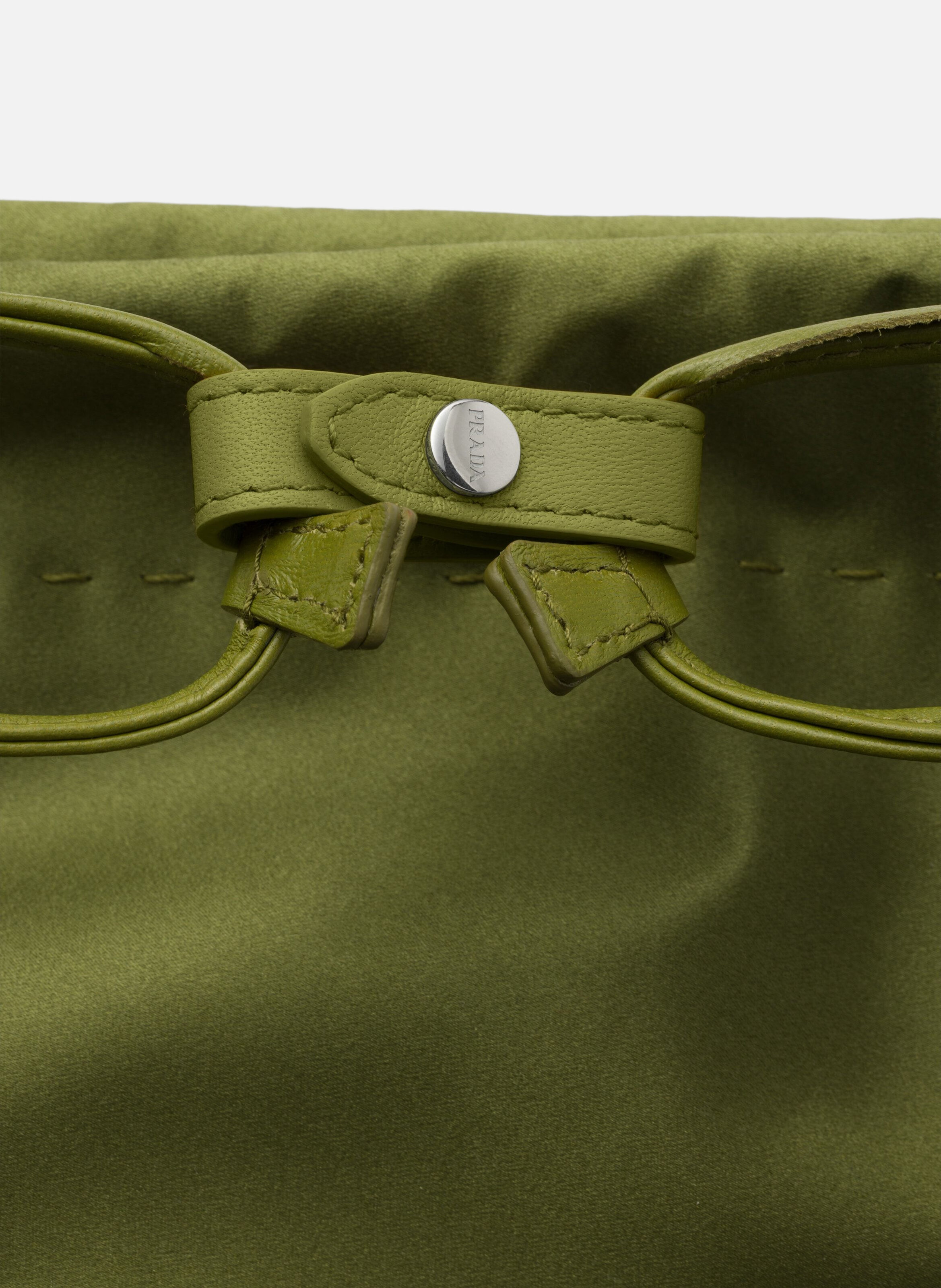 Pochette prada wish en duchesse de soie PRADA Vert