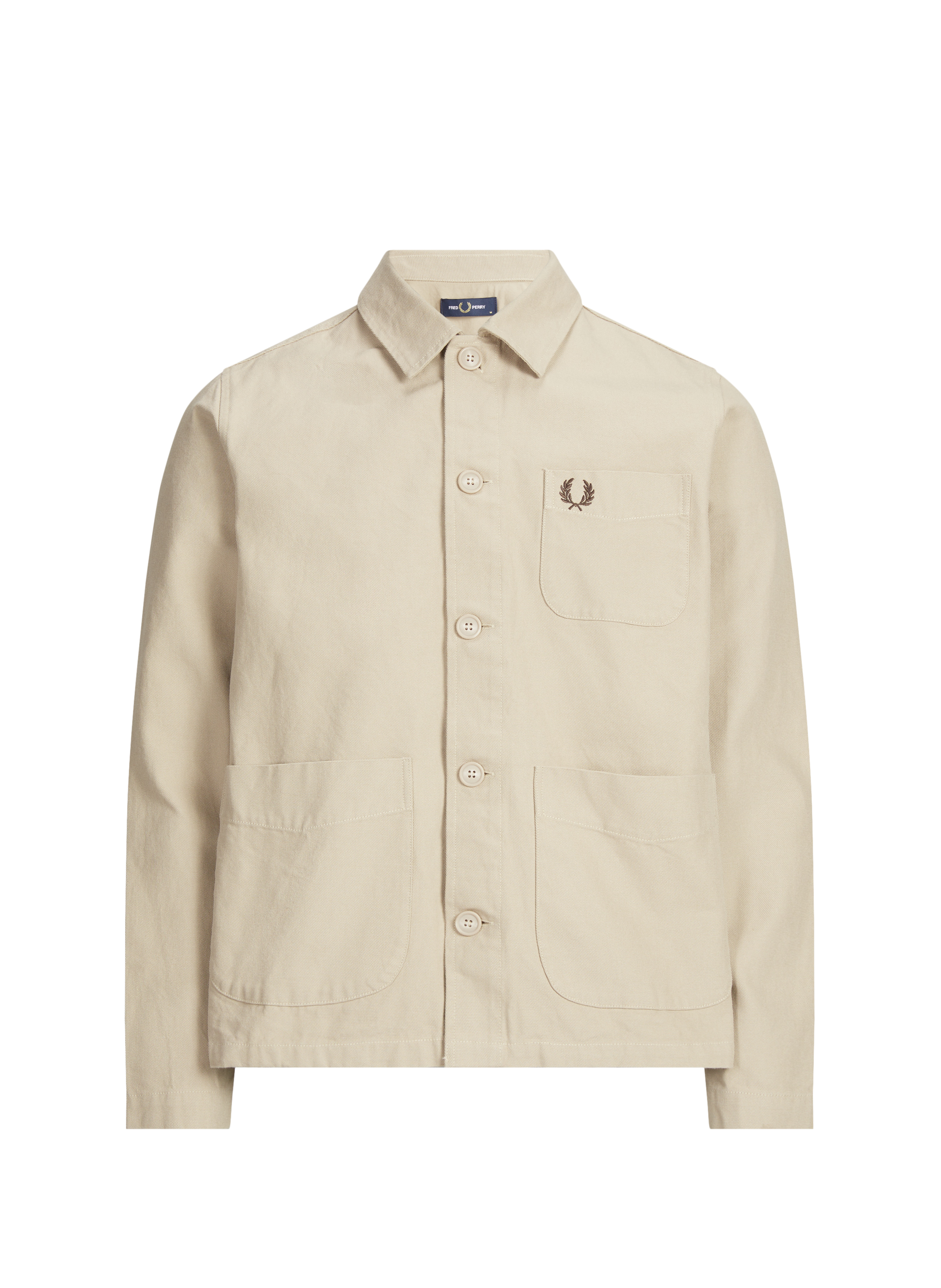 Jacket with classic cotton collar FRED PERRY Beige
