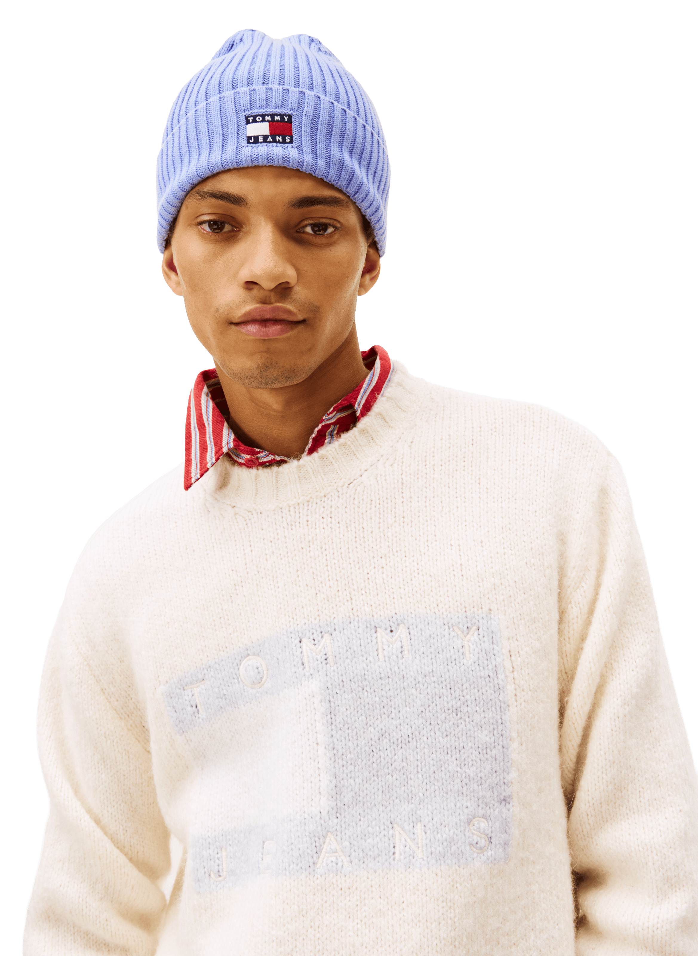 Heritage Ribbed Logo Beanie TOMMY HILFIGER Blue