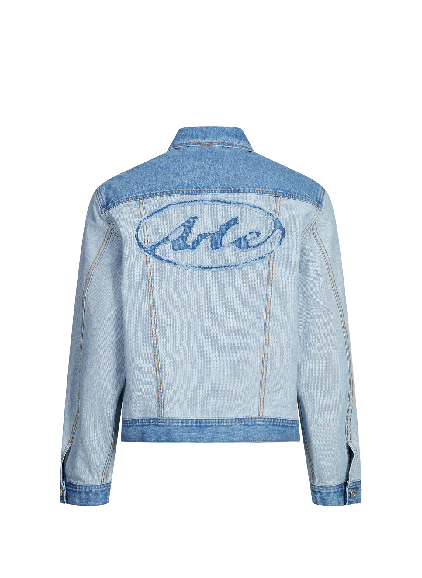 Denim jacket with classic collar in cotton ARTE ANTWERP Blue