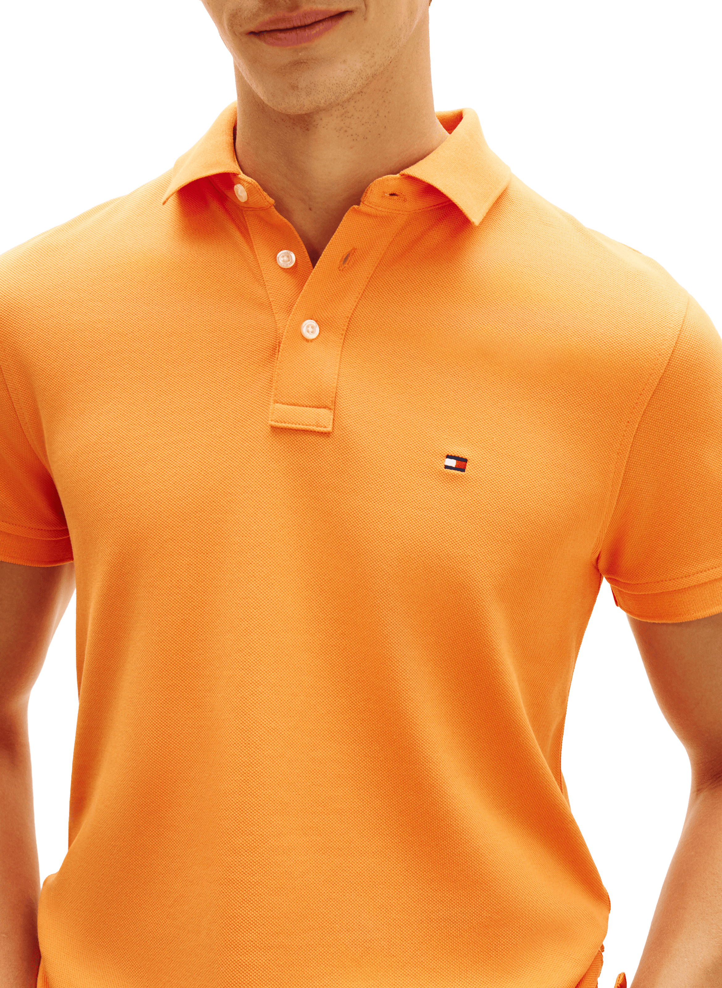 Polo en coton organique Orange