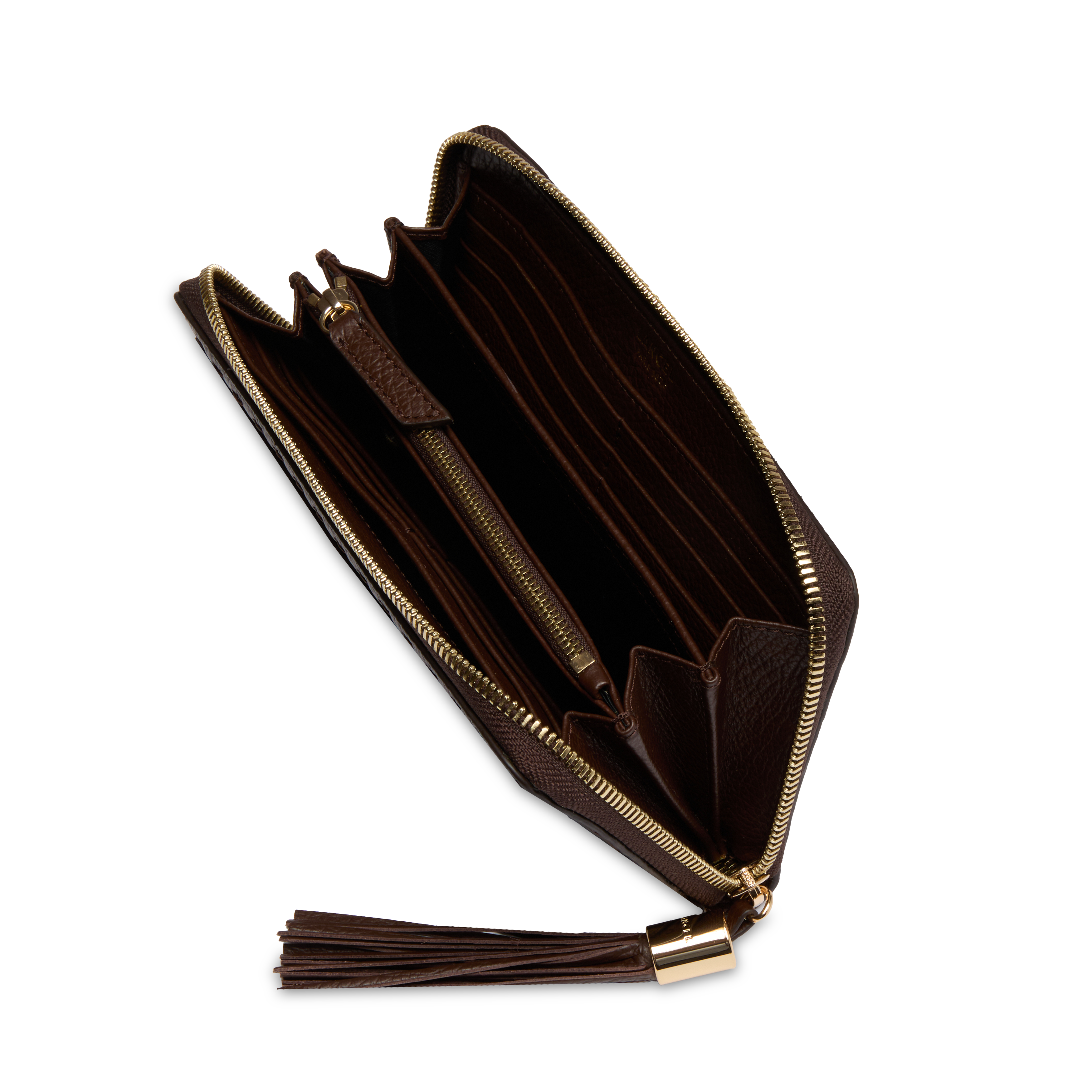 Portefeuille long zippé premier flirt de lancel en cuir LANCEL Marron