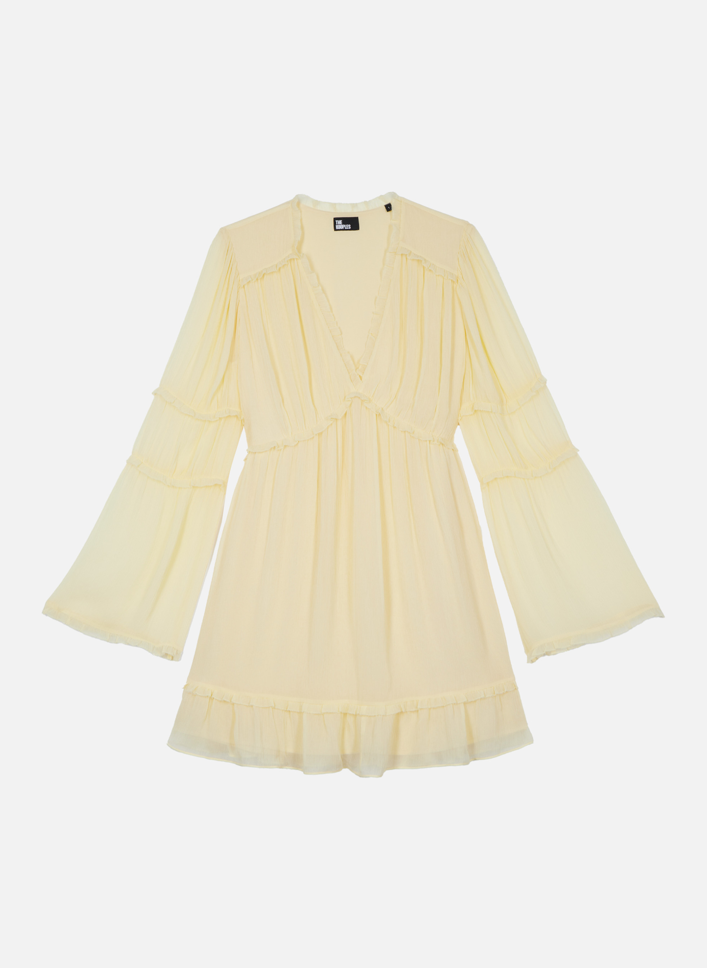 Robe courte volantée THE KOOPLES Jaune