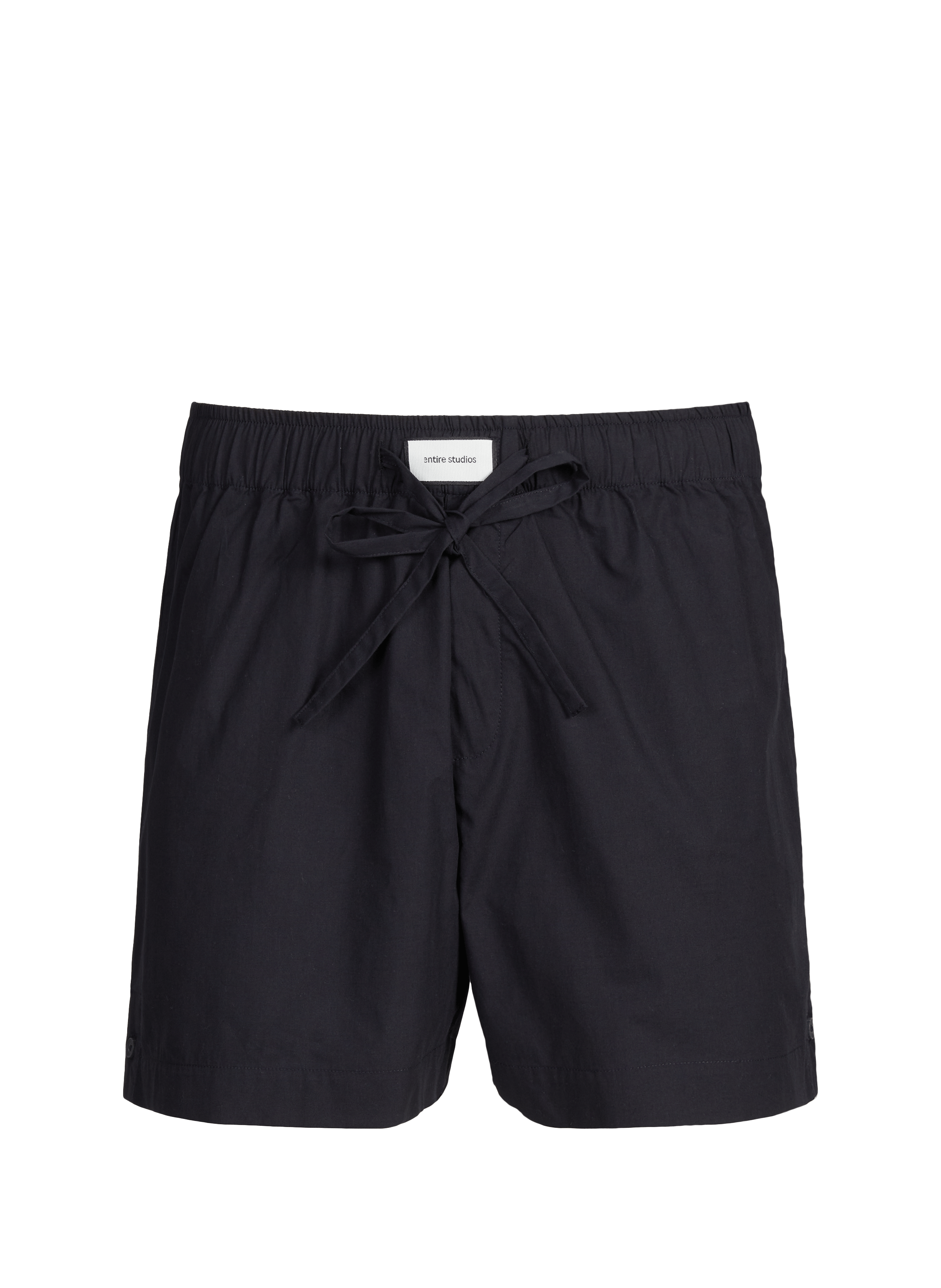 Short with elasticated waist in cotton ENTIRE STUDIOS Black