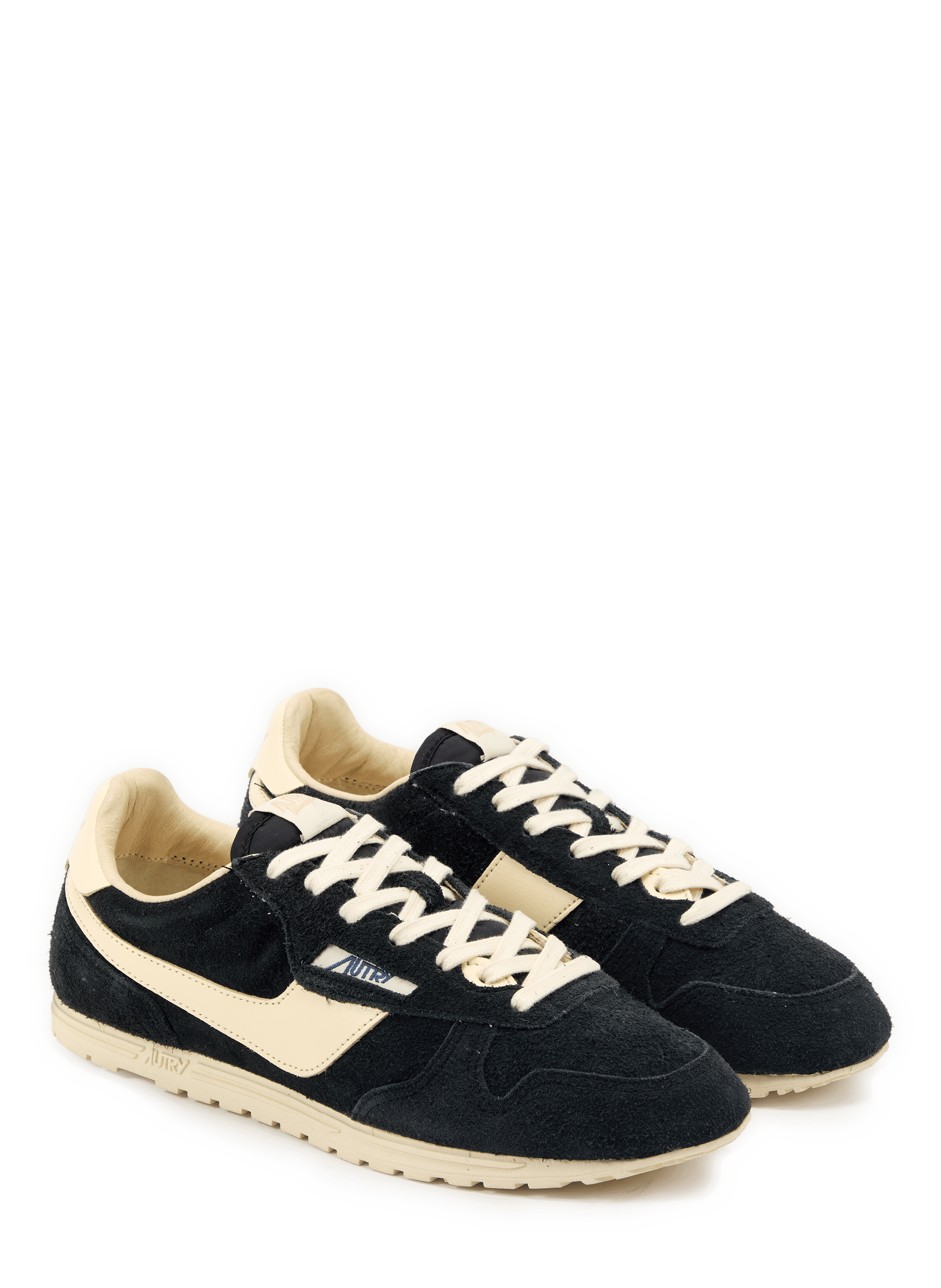 Low-top Windspin sneakers in cow leather AUTRY Black