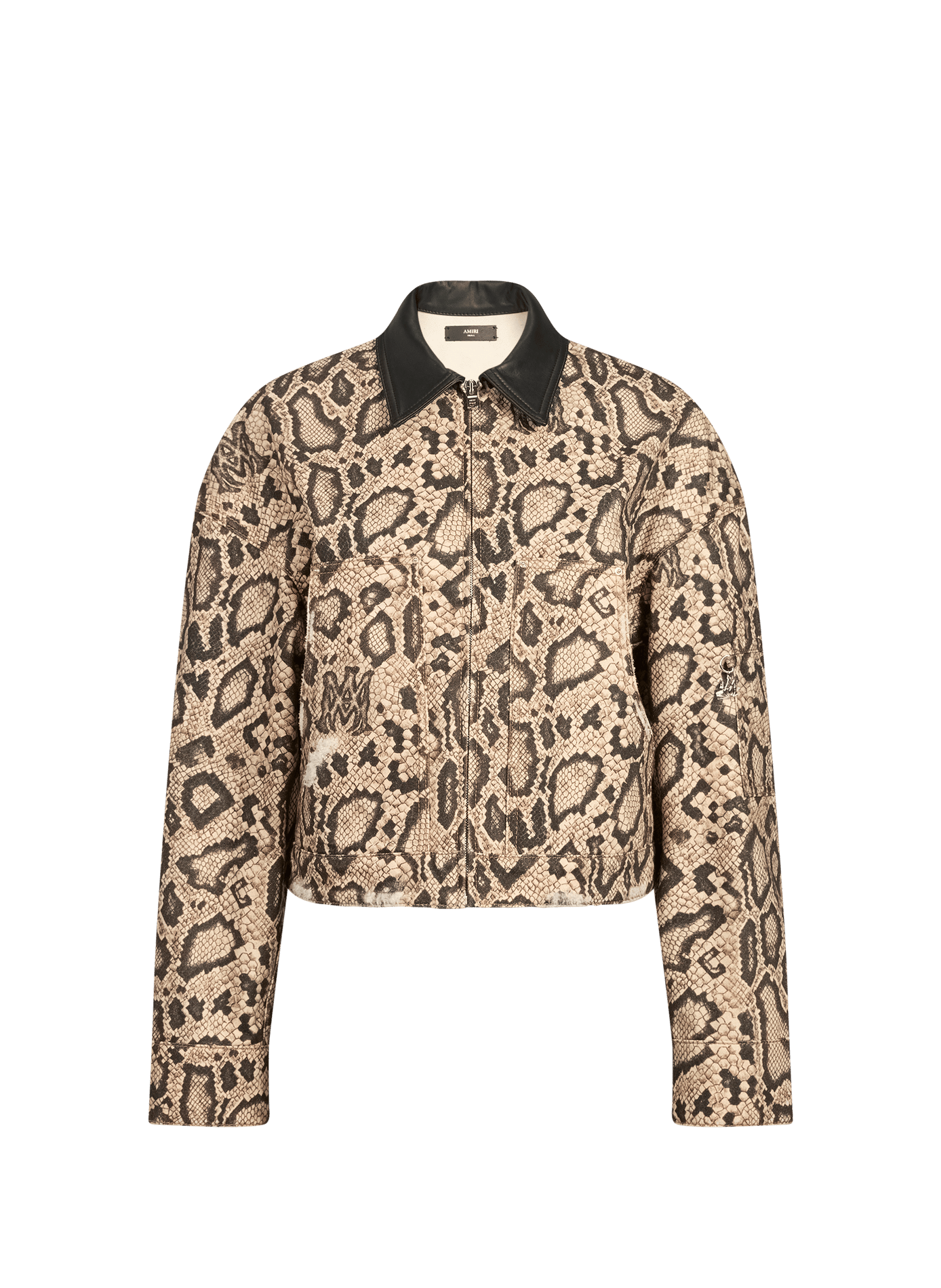 Veste imprimé peau de serpent en coton AMIRI Multicolour