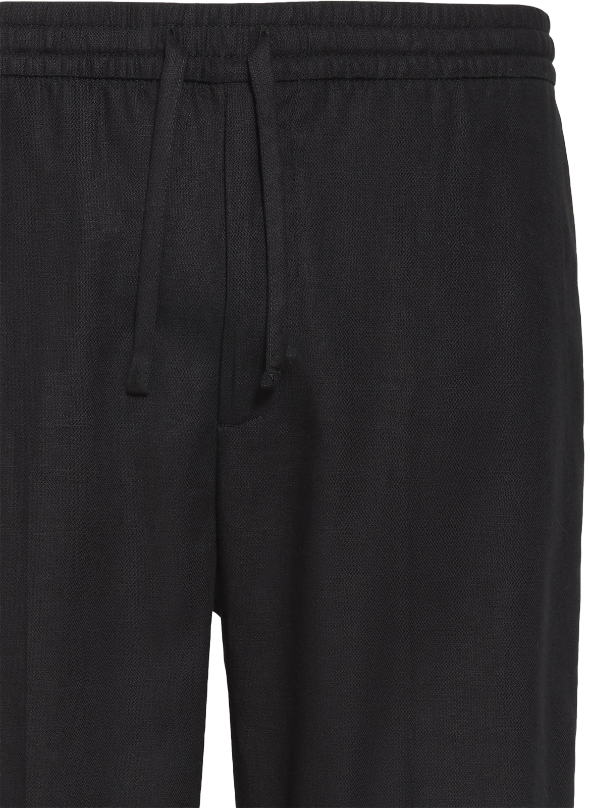 Gerade geschnittene Hose aus Leinen und BCI-Baumwolle CALVIN KLEIN Schwarz