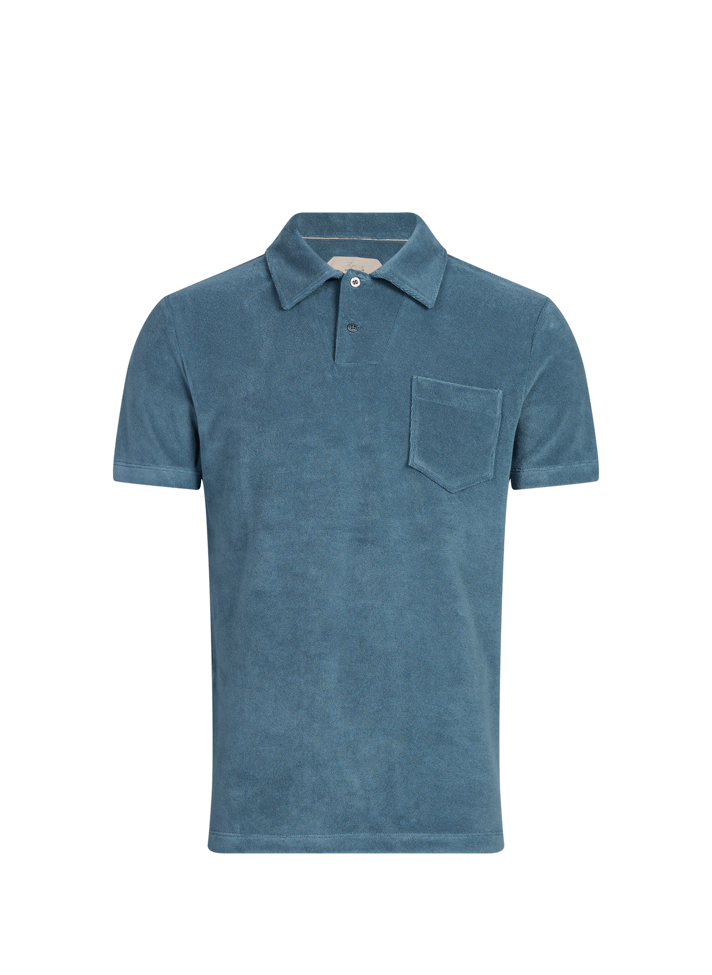 Polo de manga corta en tejido de rizo de algodón mezclado AURELIEN Verde