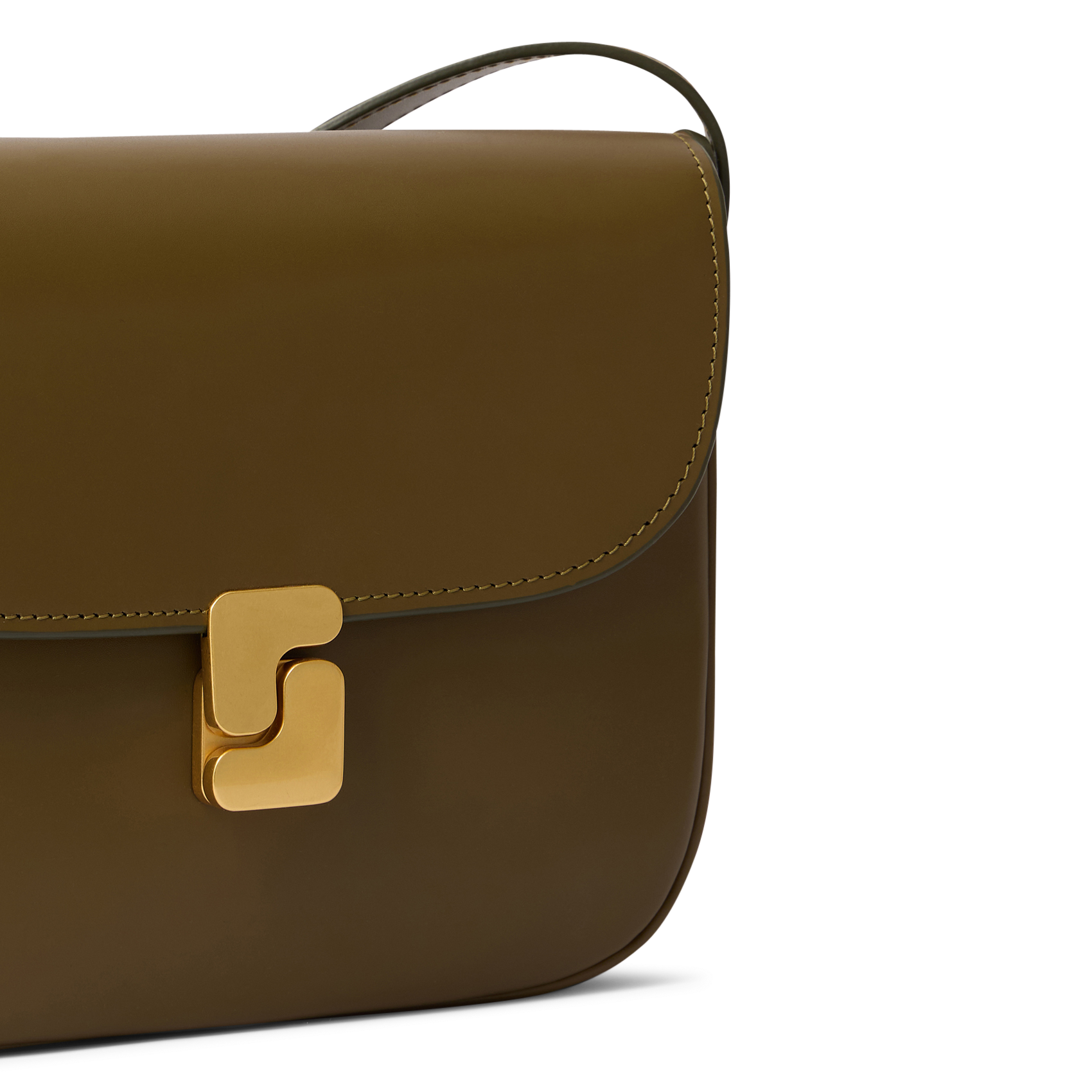 Sac bandoulière en cuir bellissima mini SOEUR Kaki