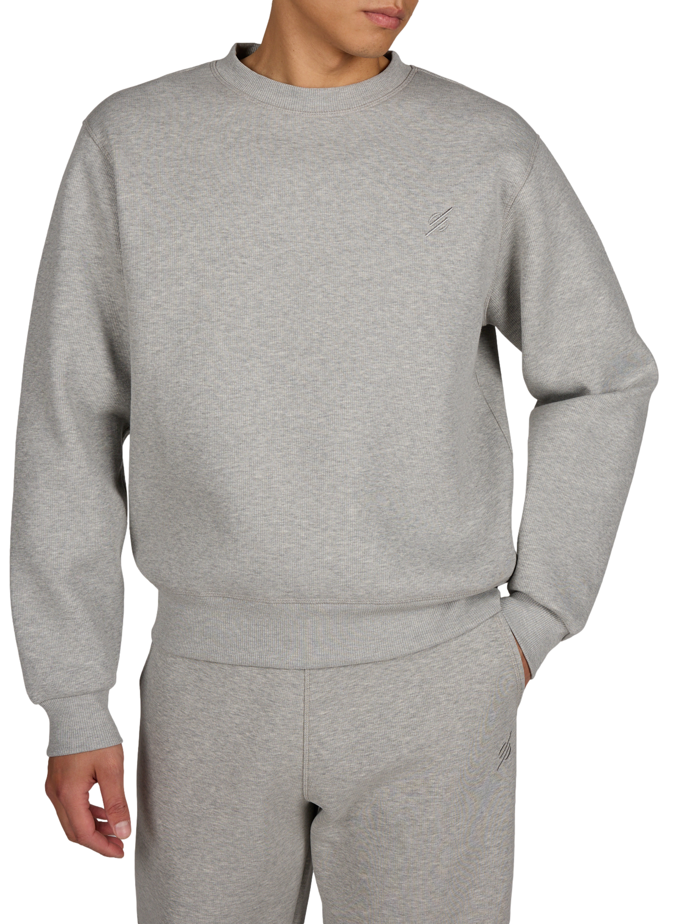Sweatshirt droit en coton mélangé DAILY PAPER Gris