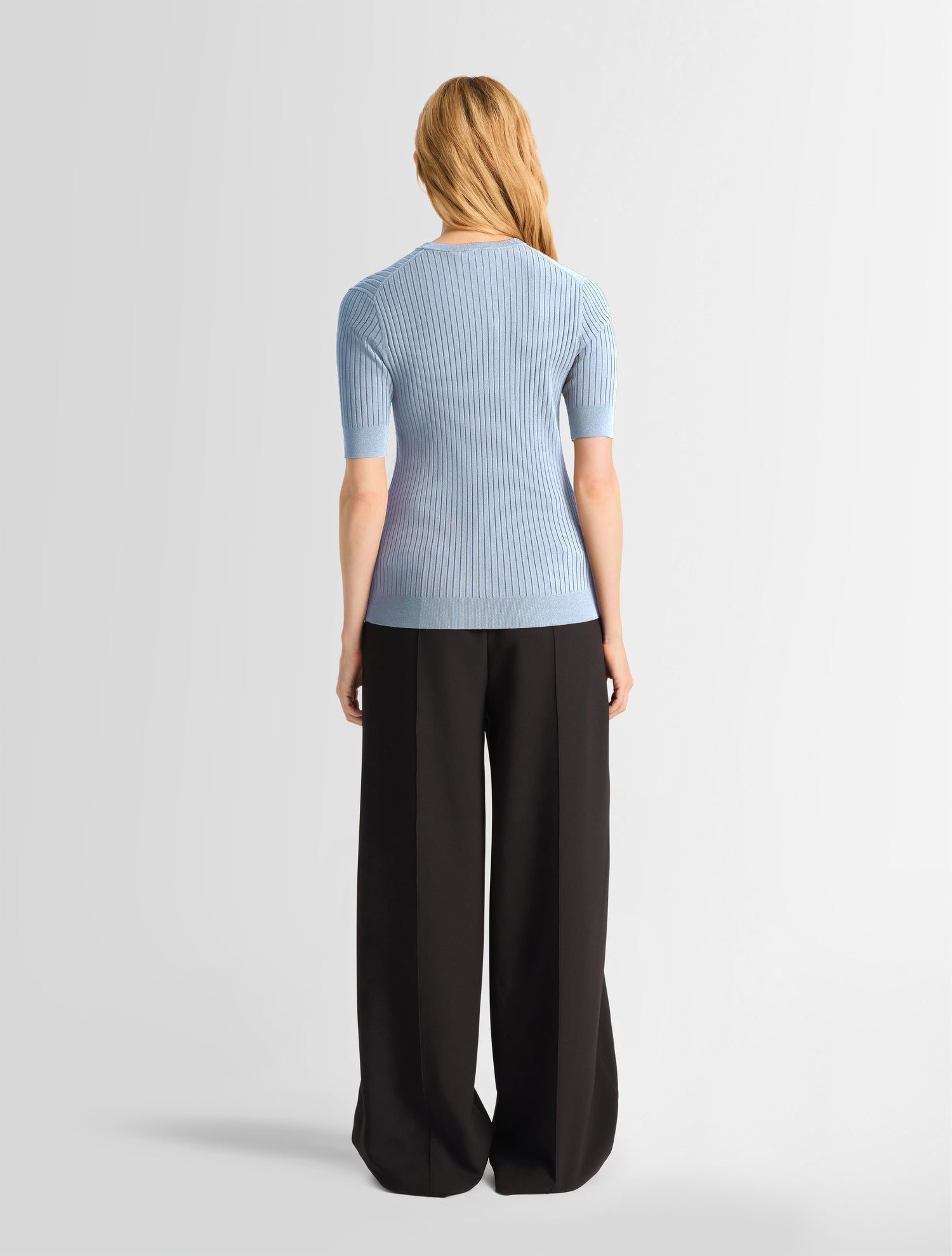 T-shirt manches courtes jadou col rond coupe ajustée FUSALP Bleu