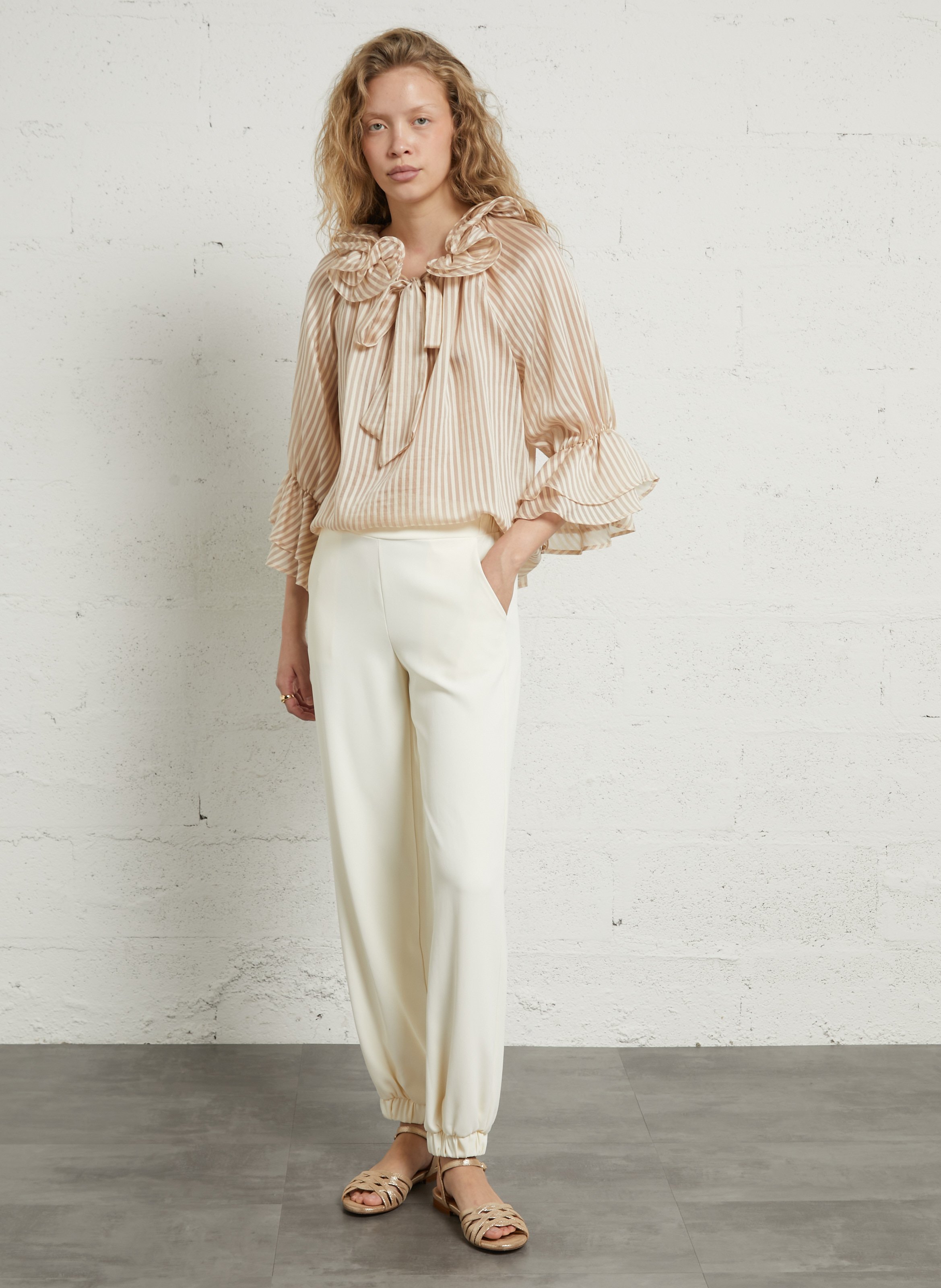 Sandales en cuir ellis BOBBIES Doré