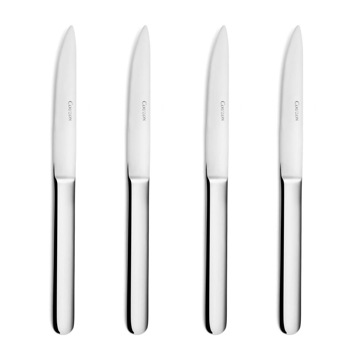 Alkaline - coffret 4 couteaux steak COUZON Argent