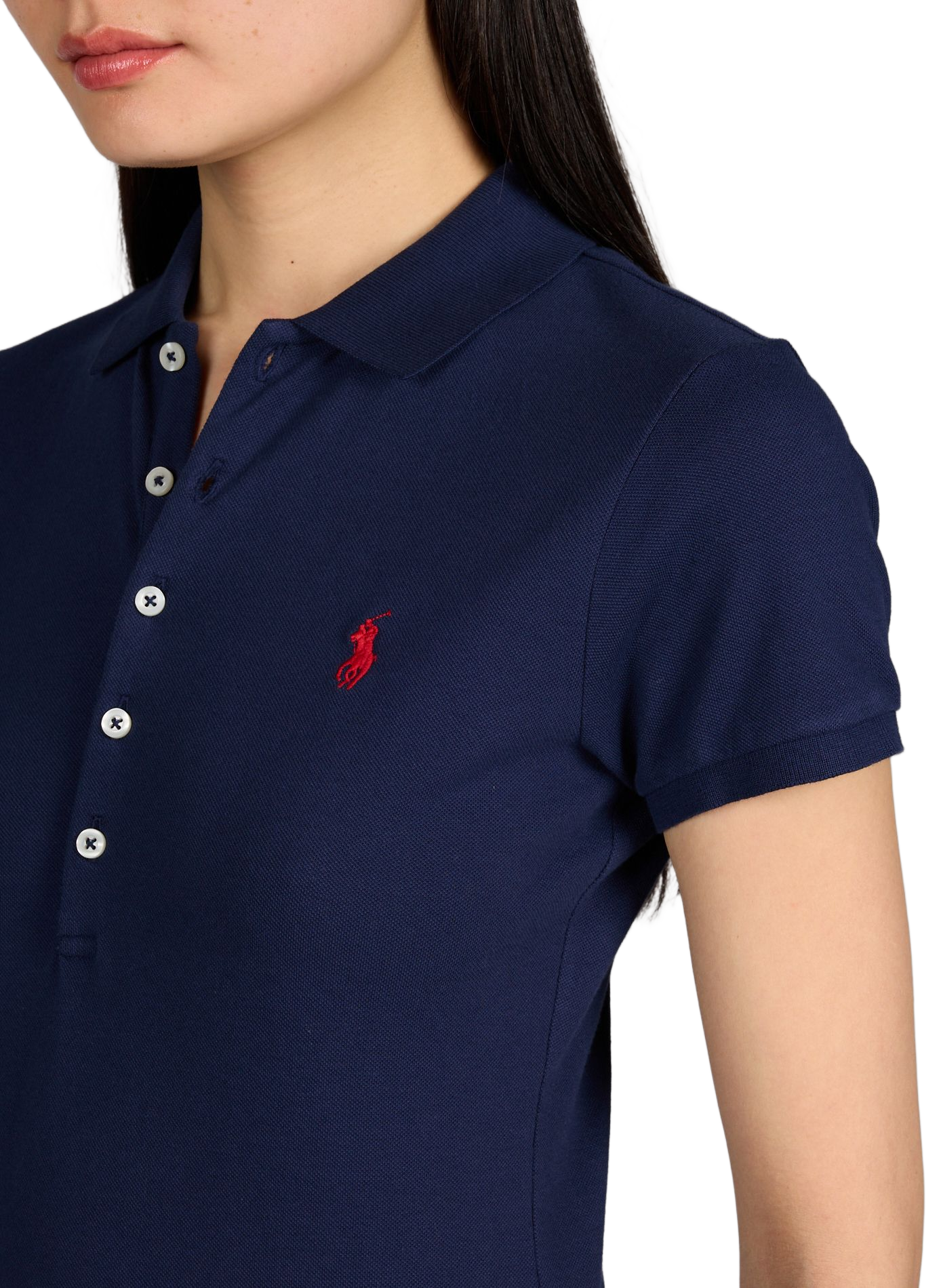 Short-sleeved logo polo in blended cotton POLO RALPH LAUREN Blue