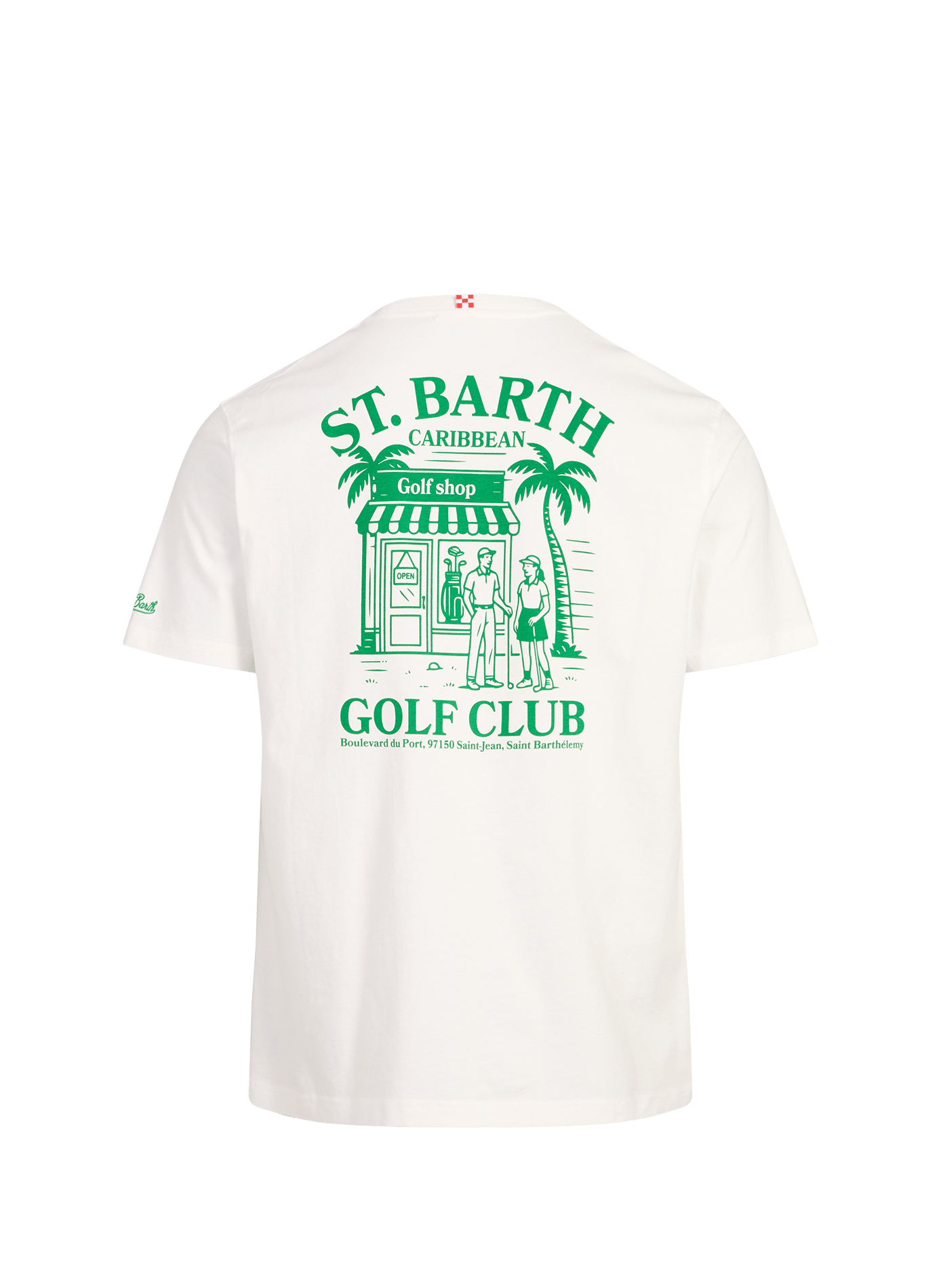 Tee-shirt droit imprimé en coton MC2 SAINT BARTH Blanc