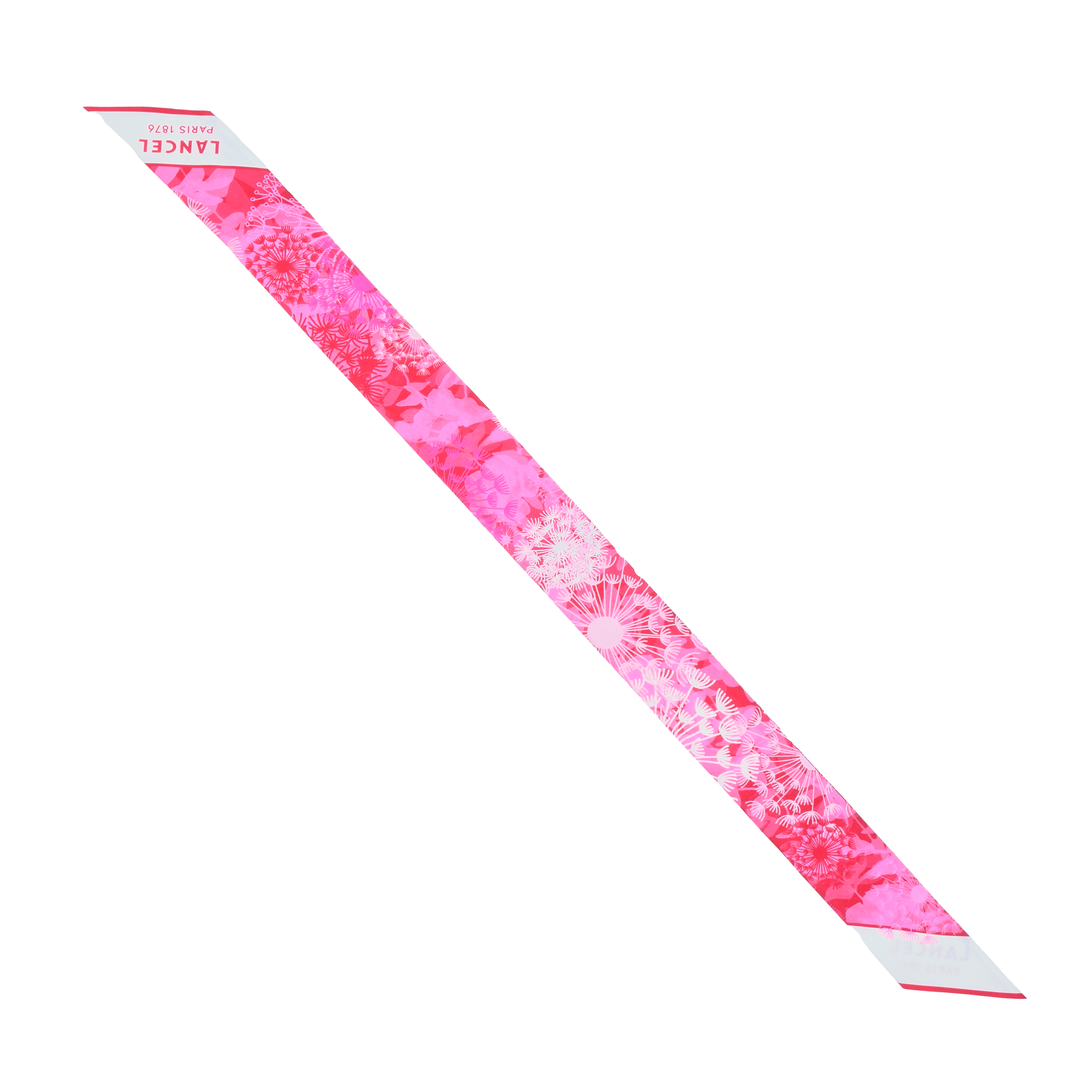Silk headband with fireworks pattern by lancel LANCEL Purple