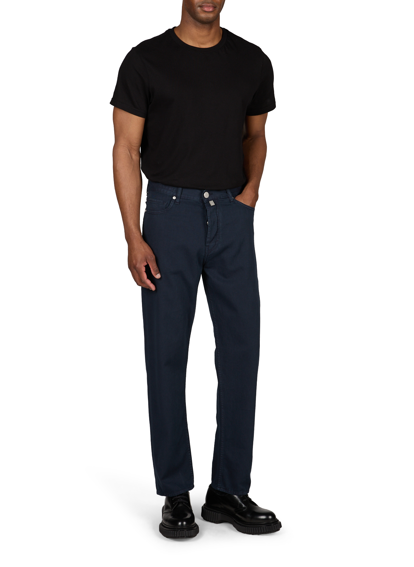 Jean regular en coton JACOB COHEN Bleu