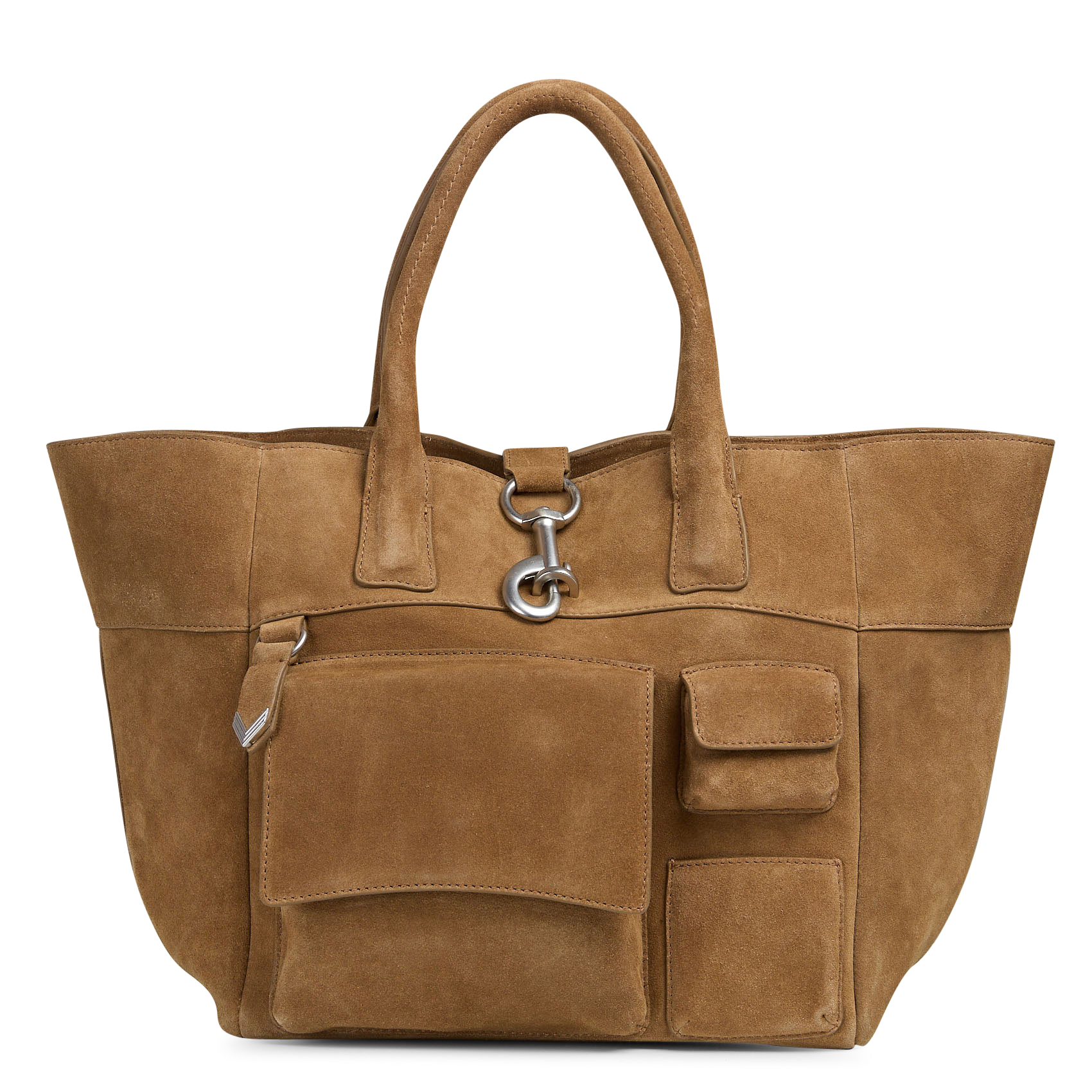Cabas en cuir IKKS Marron