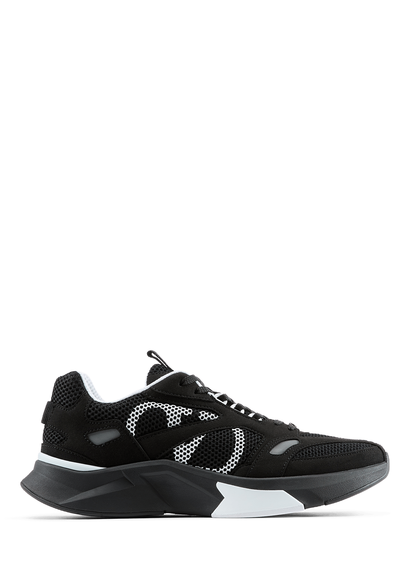 Low-top mesh sneakers VALENTINO Black