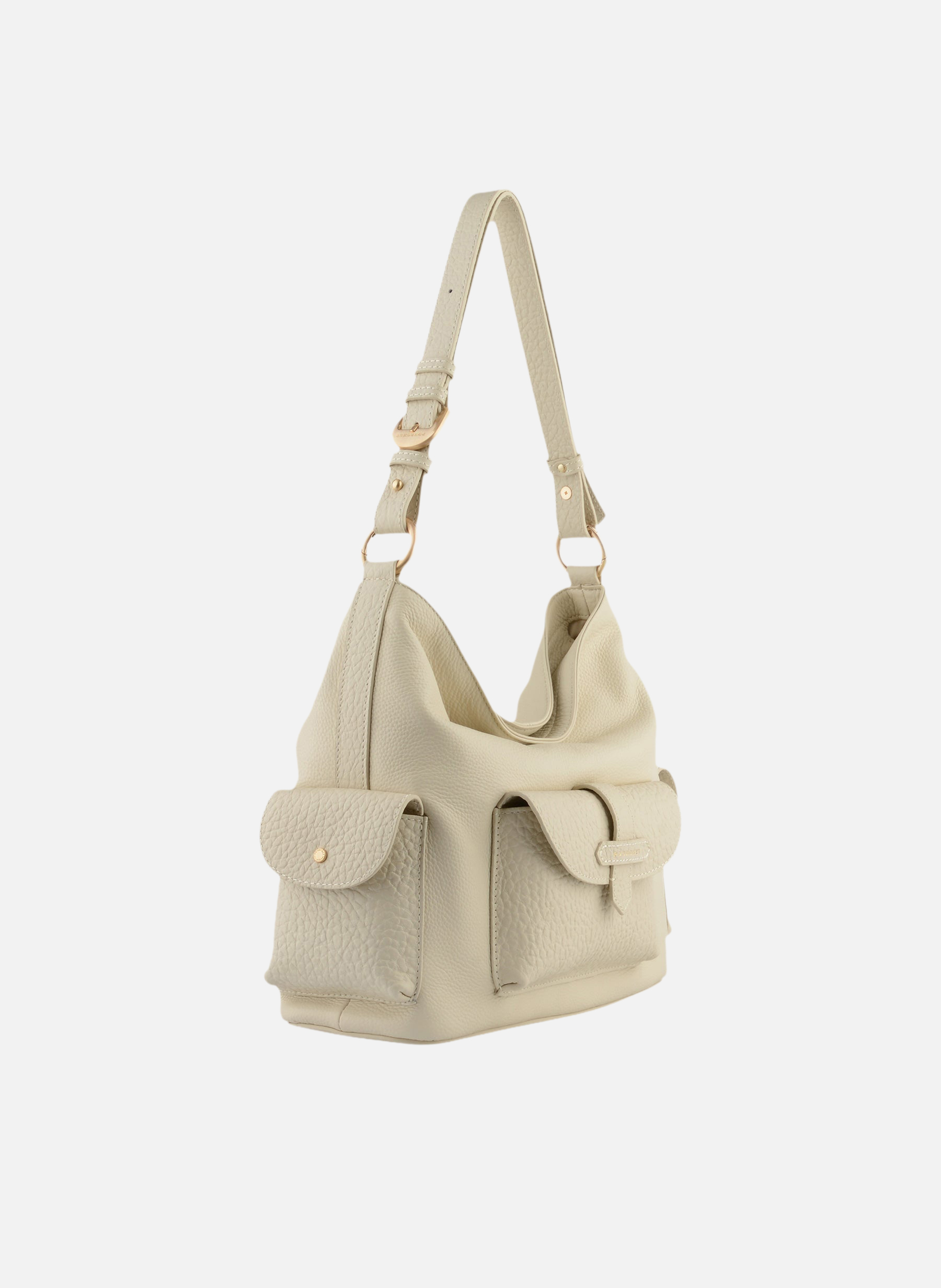 Reporter | sac porté épaule POURCHET Beige