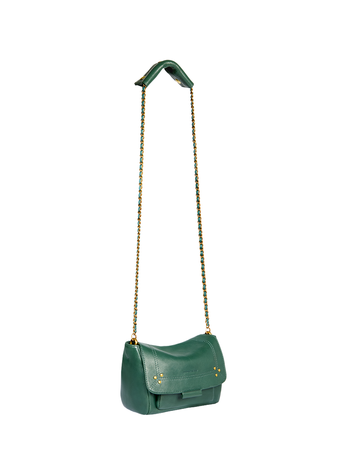 Sac Lulu S en cuir de buffle JÉRÔME DREYFUSS Vert