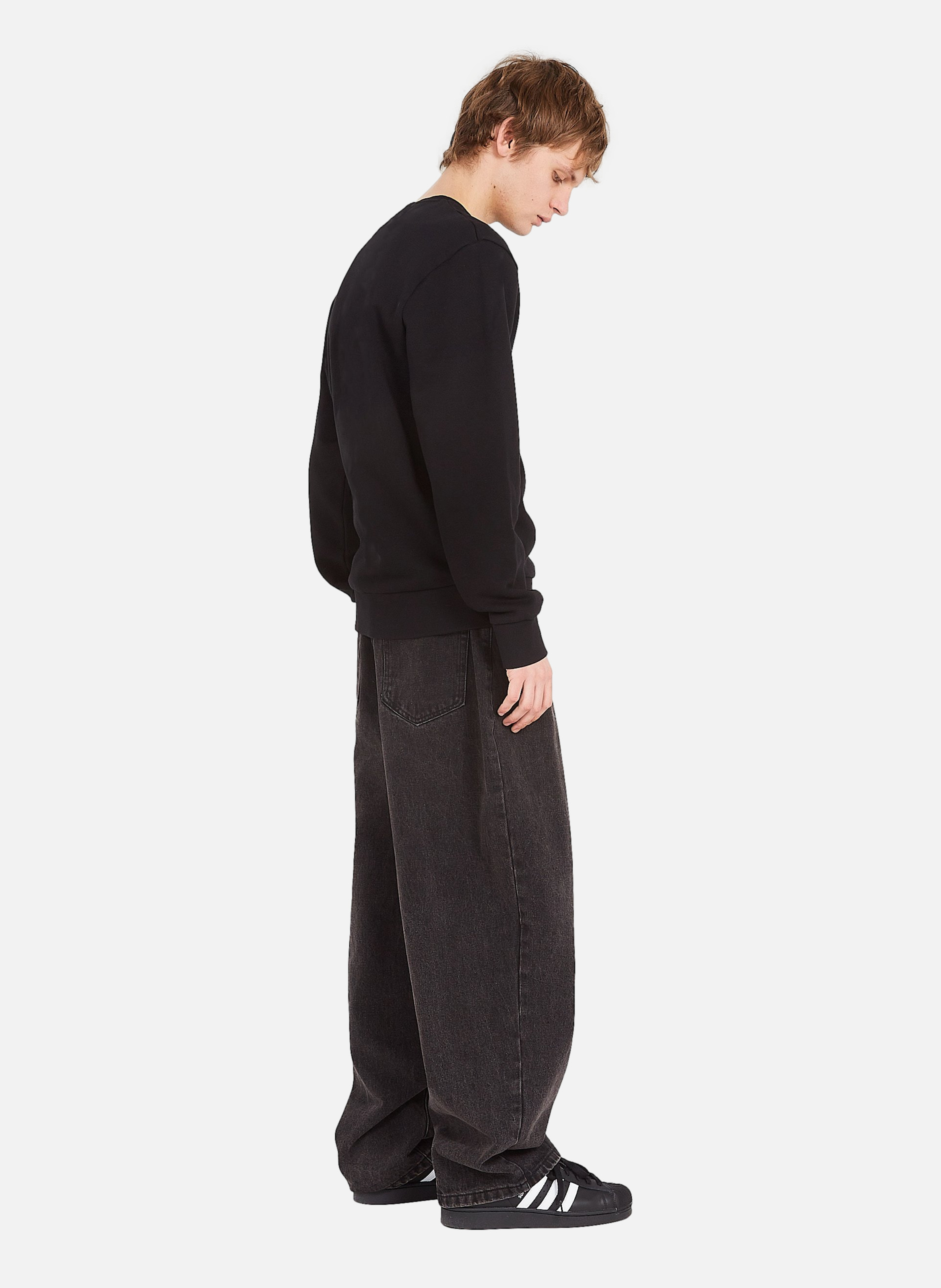 Sweatshirt script embroidery sweat CARHARTT WIP Noir