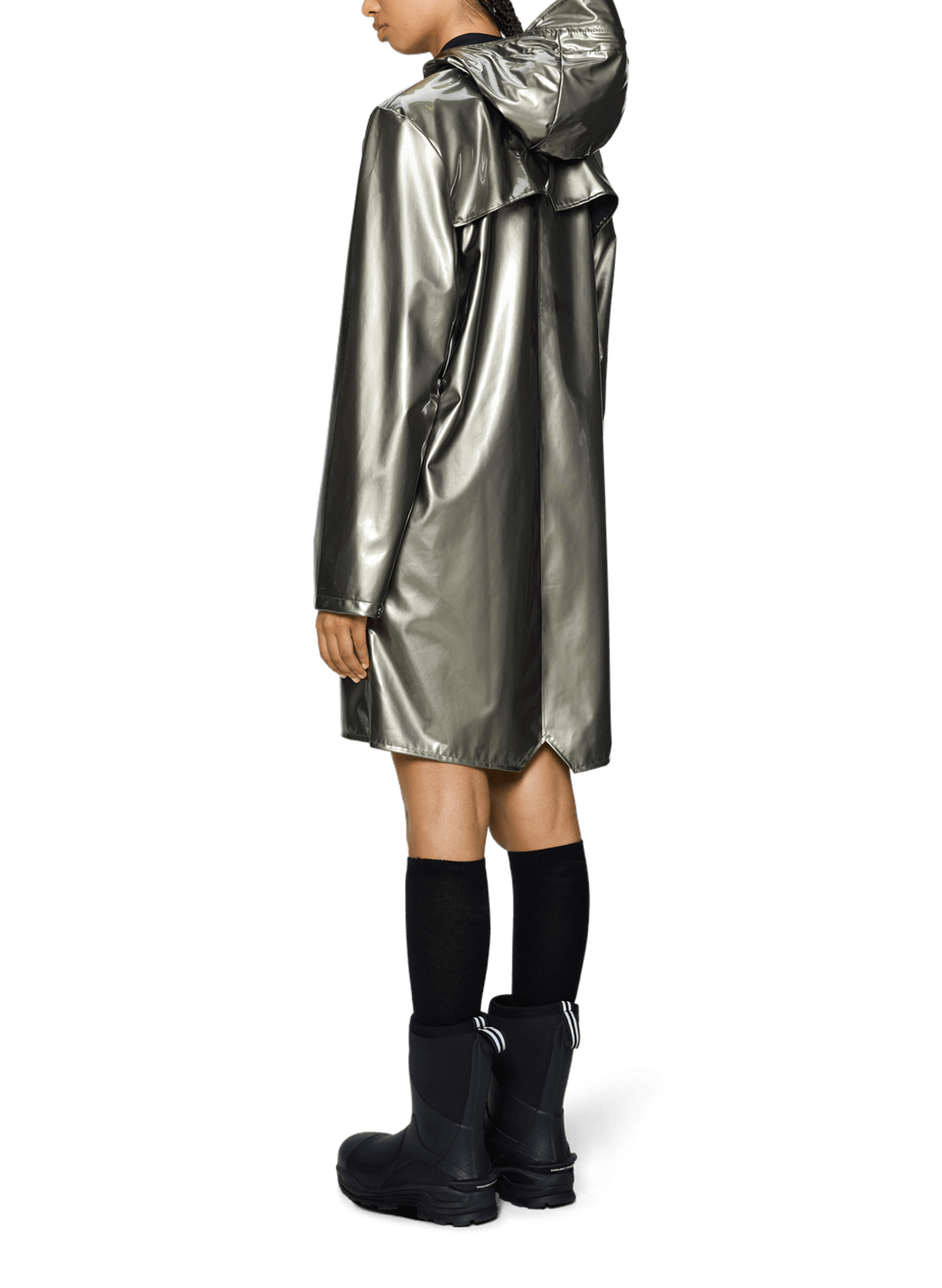 Parka long à capuche | Argent RAINS Femme