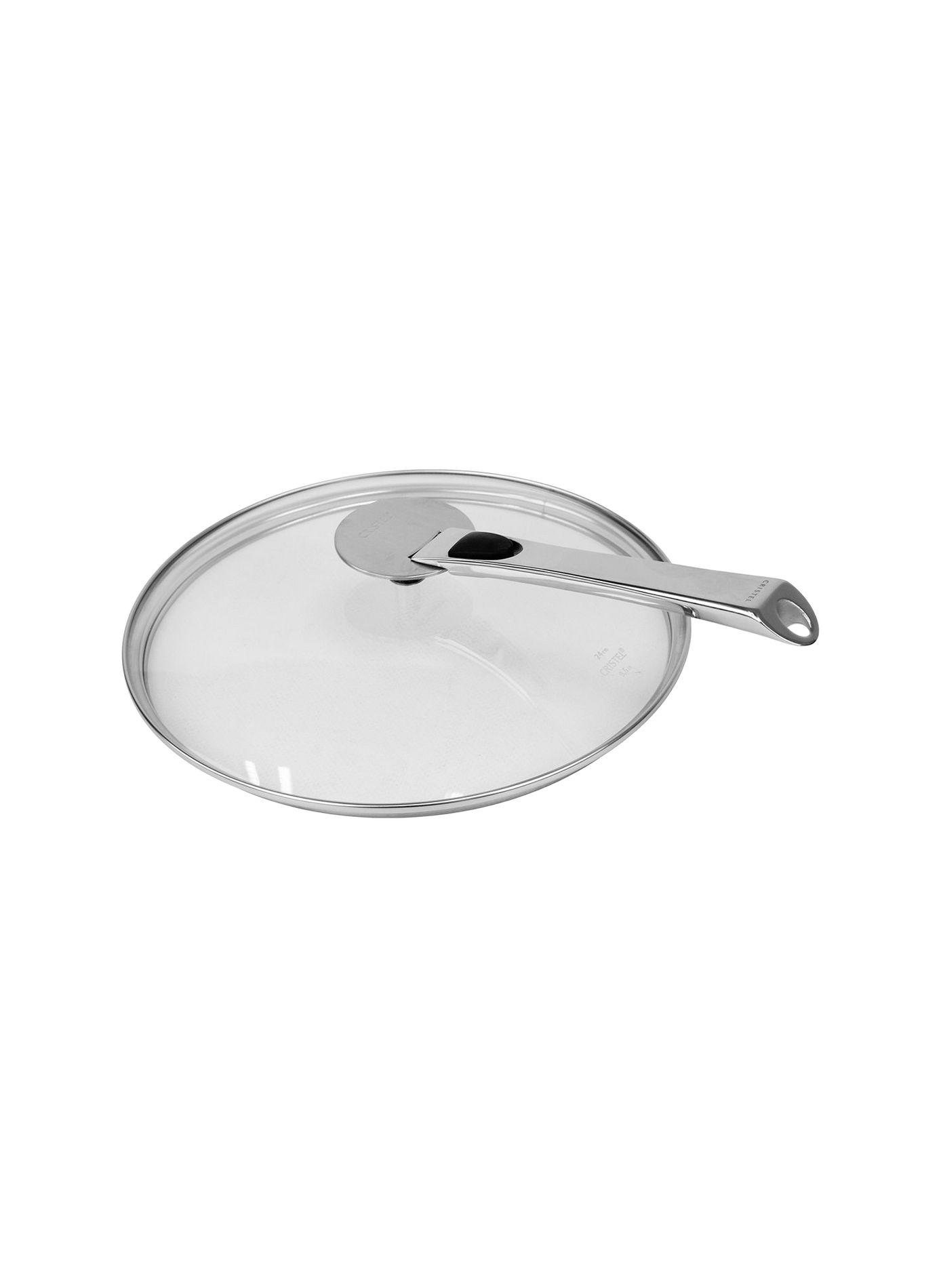 Couvercle en verre bombé Platine CRISTEL Transparent