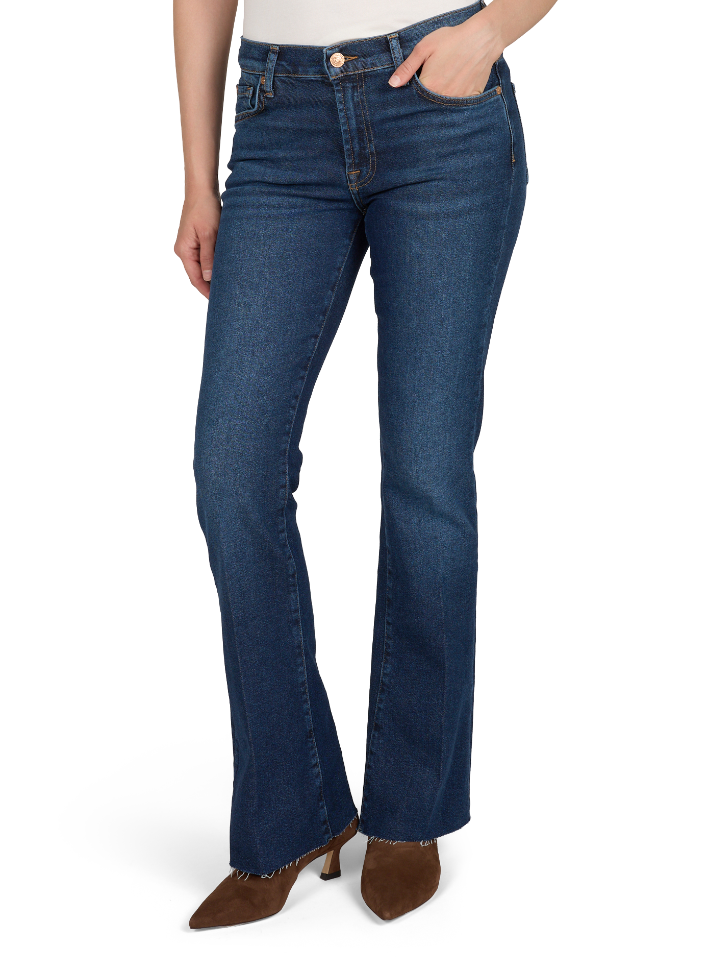 Flared jeans 7 FOR ALL MANKIND Blue