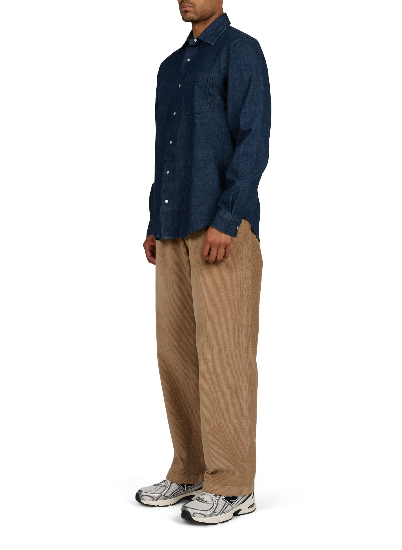 Straight cotton-blend trousers CLOSED Beige