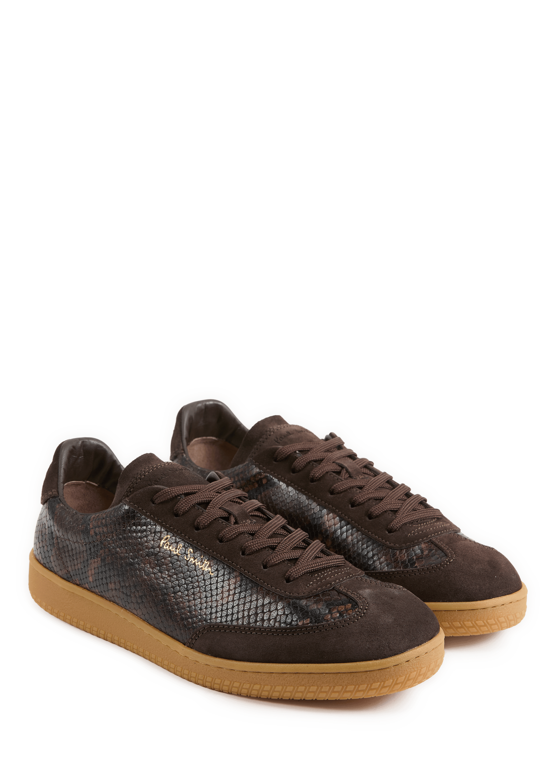 Lage leren sneakers PAUL SMITH Bruin