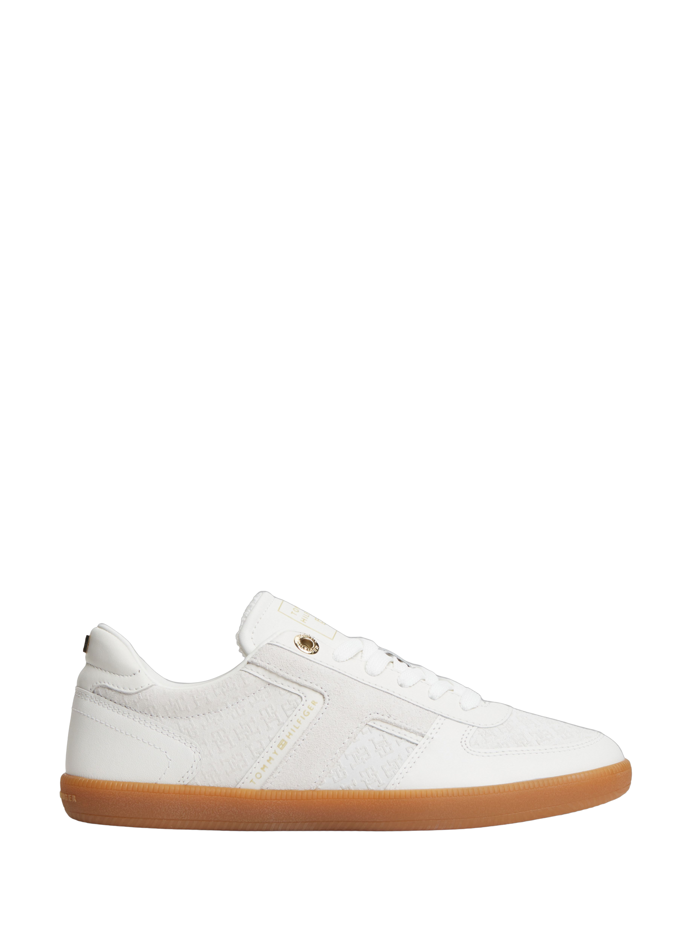 Baskets basses en cuir TOMMY HILFIGER Blanc