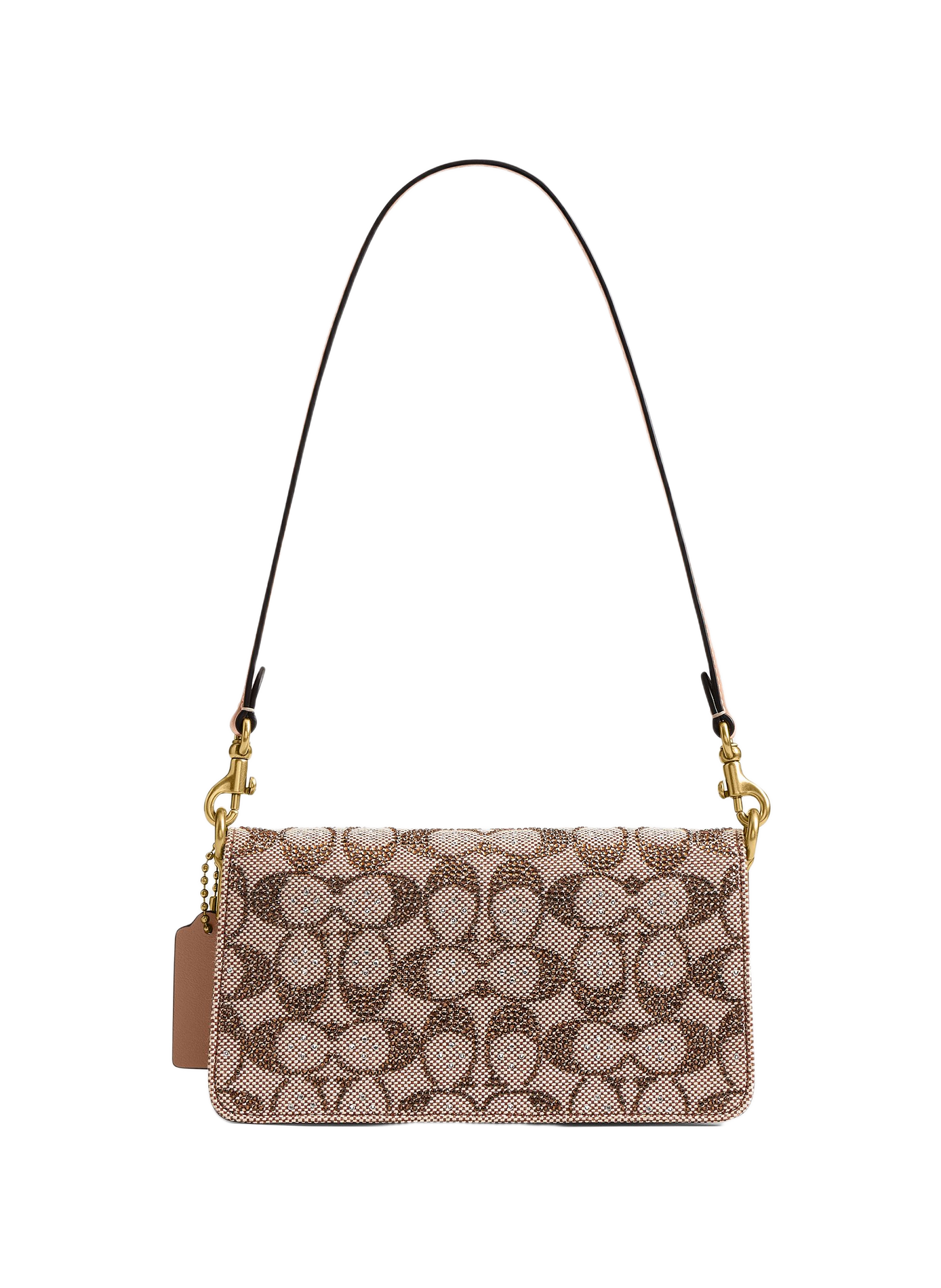 TABBY 20 handbag in cotton-blend Signature jacquard COACH Beige