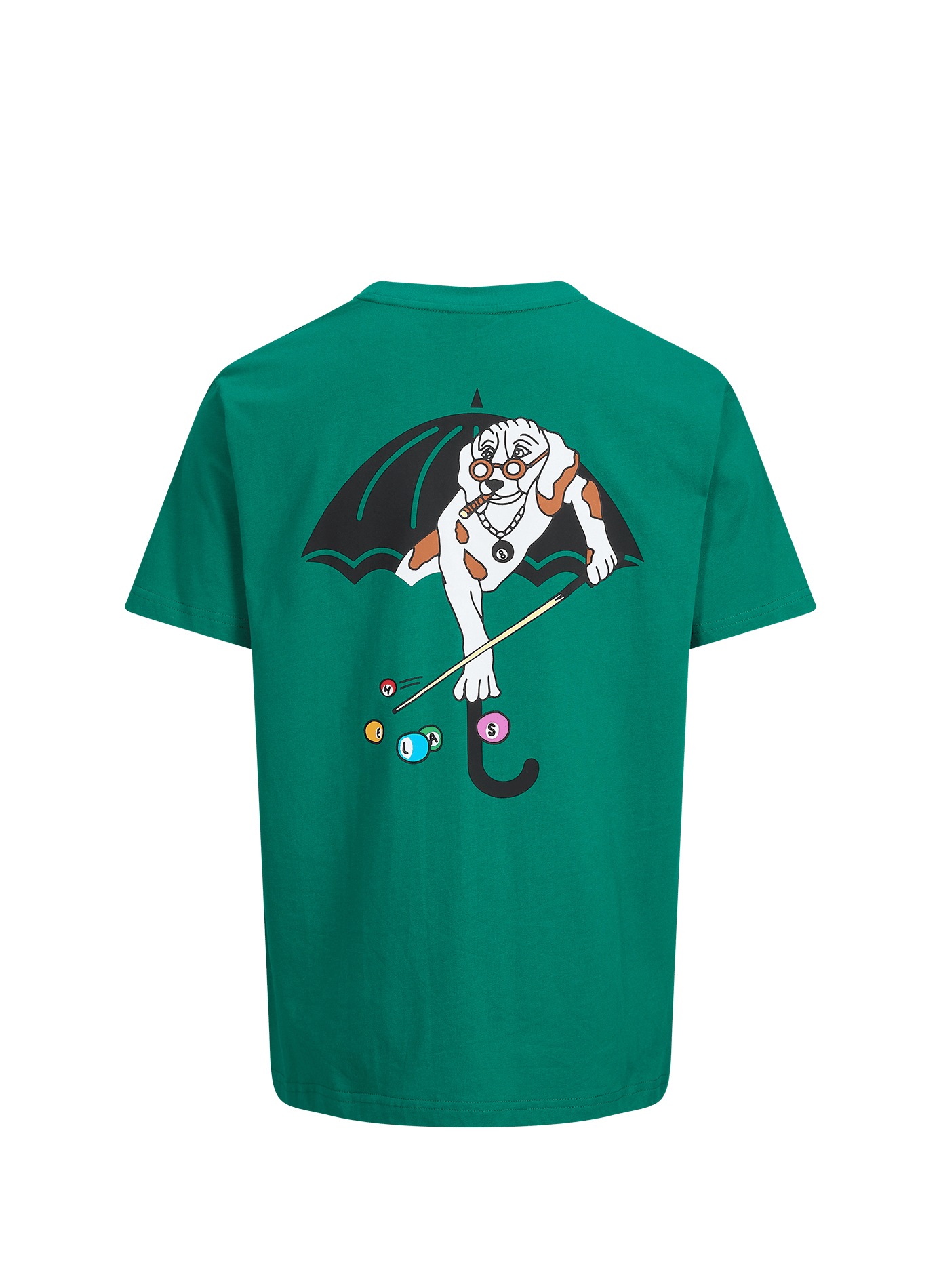 Straight T-shirt with embroidered logo HELAS CAPS Green