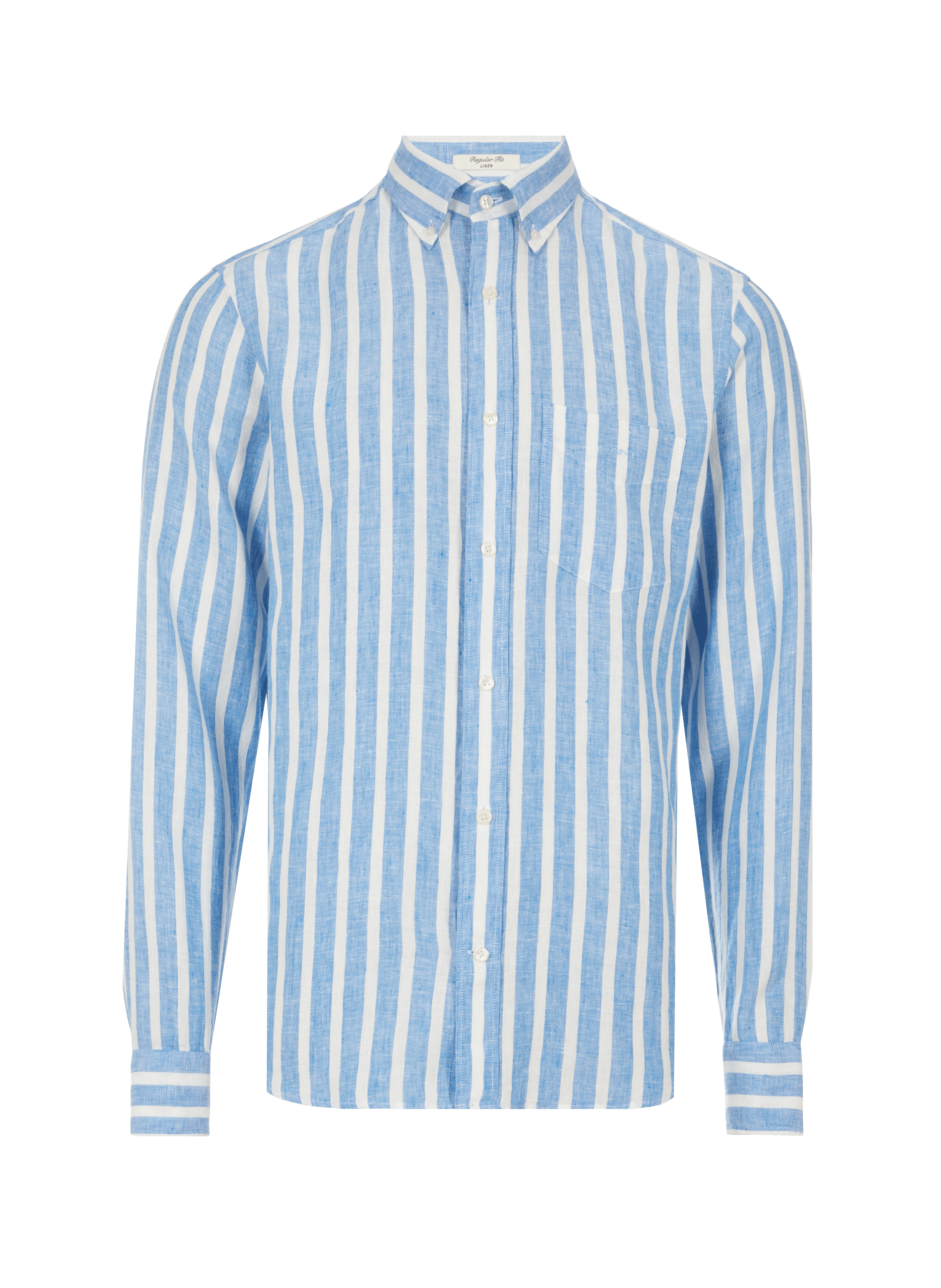 Chemise en lin rayée