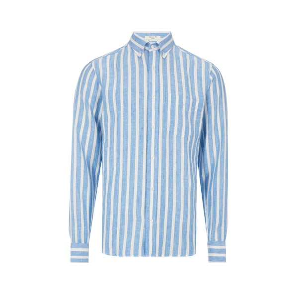 Chemise en lin rayée