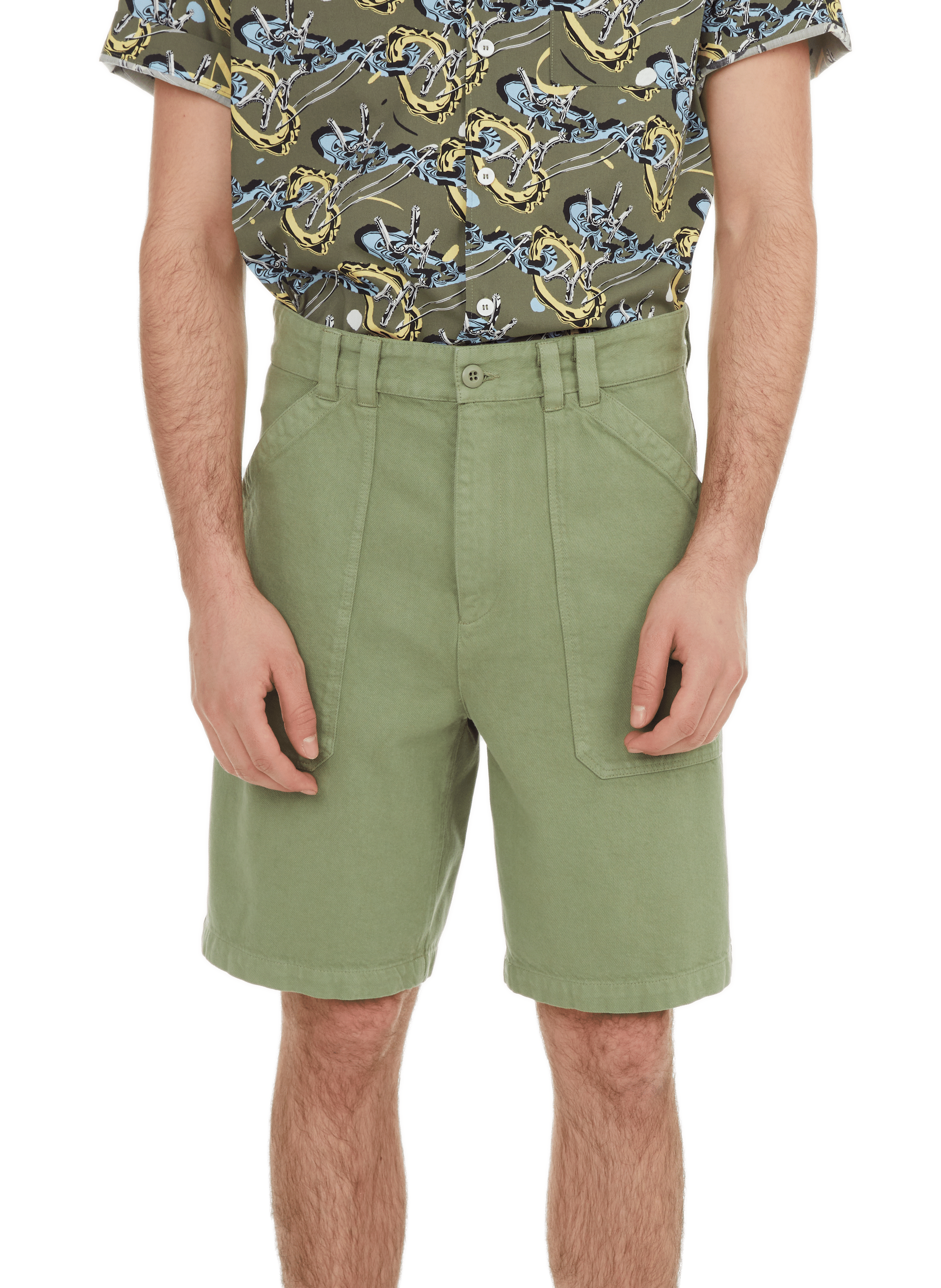 Parker cotton shorts A.P.C. Green