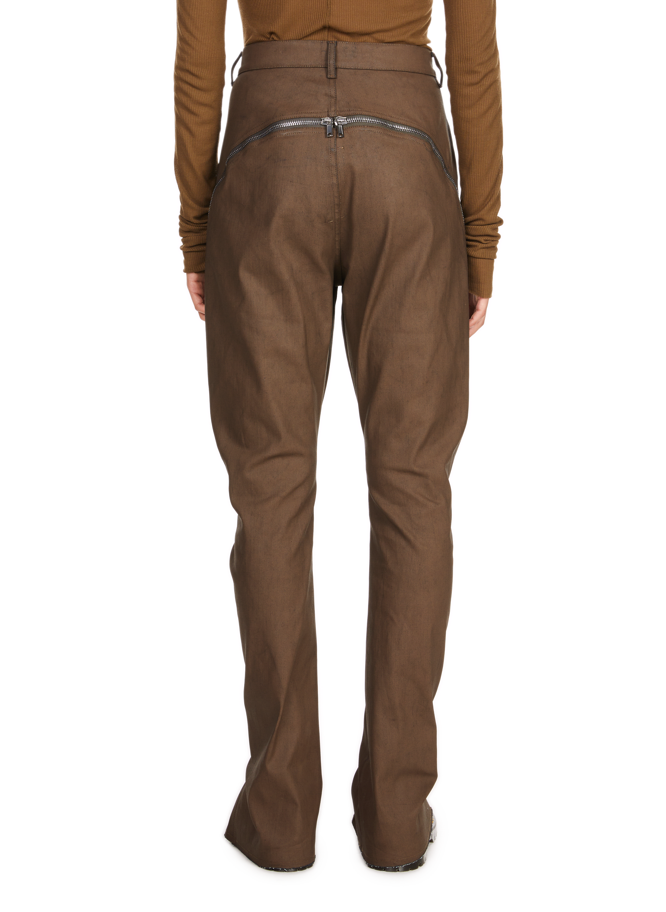 Lightweight trousers with logo RICK OWENS Brown