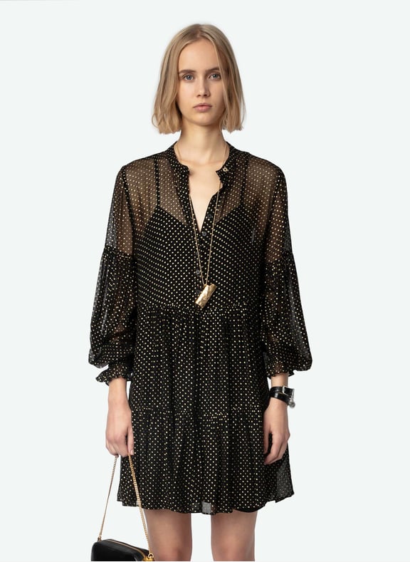 Robe courte transparente randy Noir by ZADIG&VOLTAIRE ZADIG&VOLTAIRE Robe courte transparente randy Noir